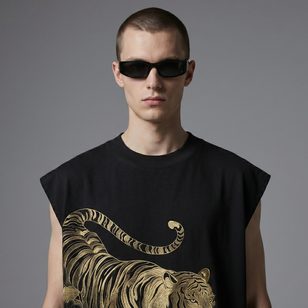 Golden Stride Tiger Vest