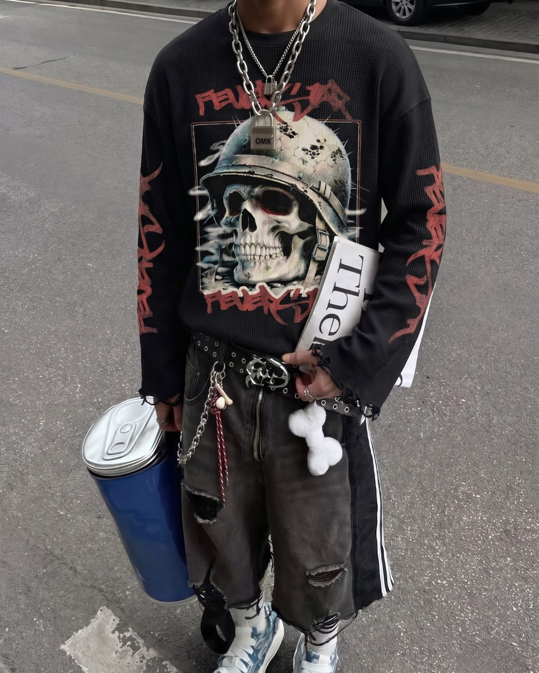 Warborn Skull Oversized Tee