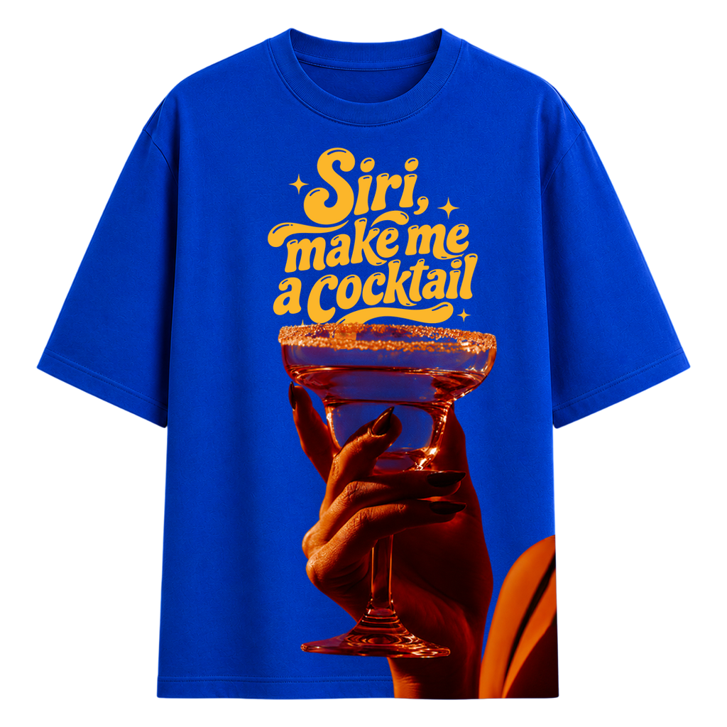 Siri, Make Me a Cocktail Oversized Tee