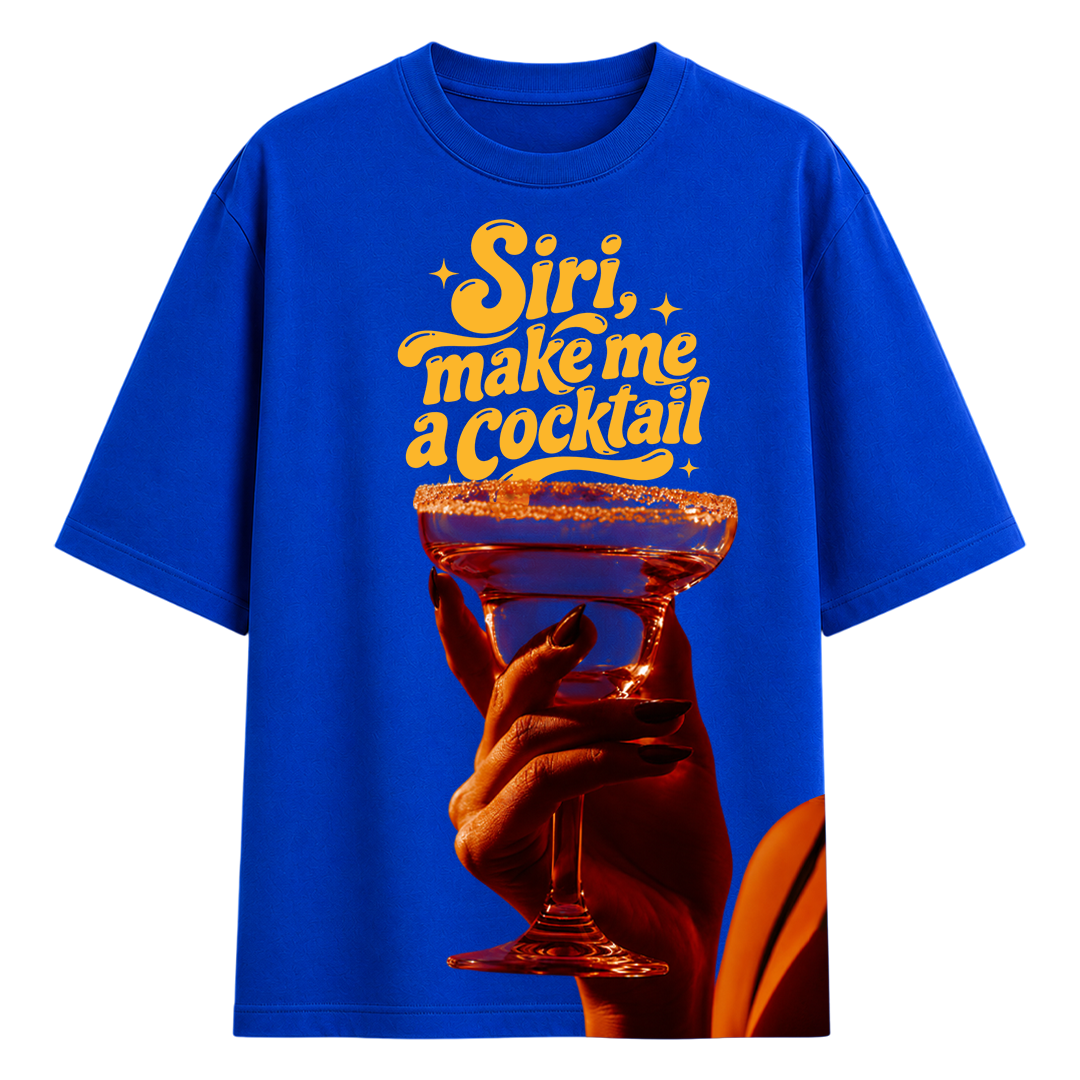 Siri, Make Me a Cocktail Oversized Tee