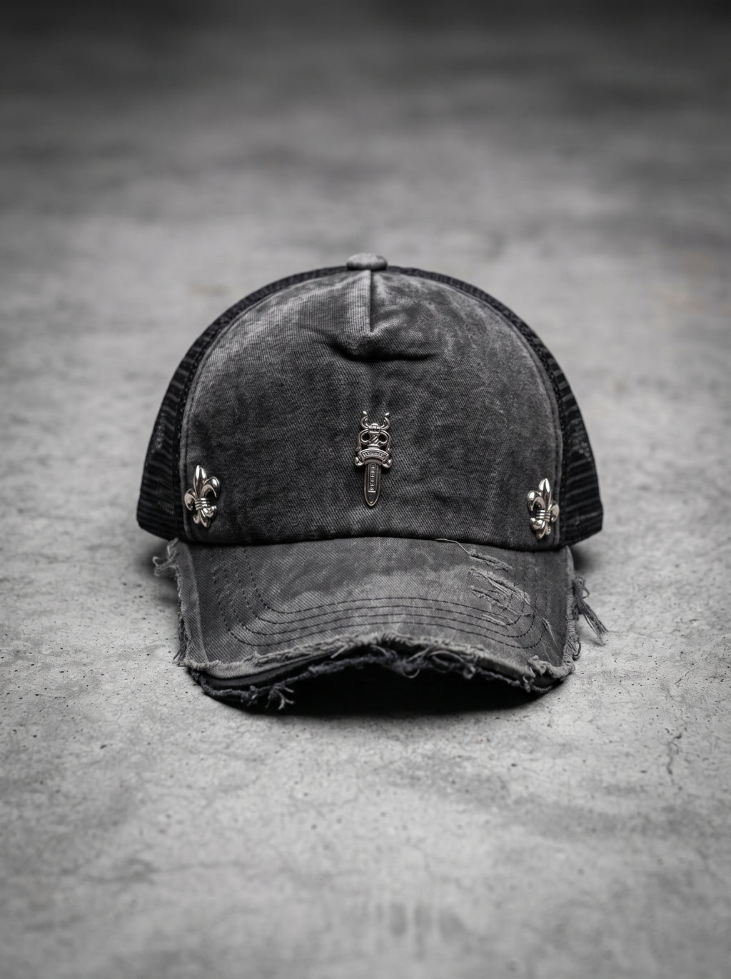 Midnight Crest Trucker Cap