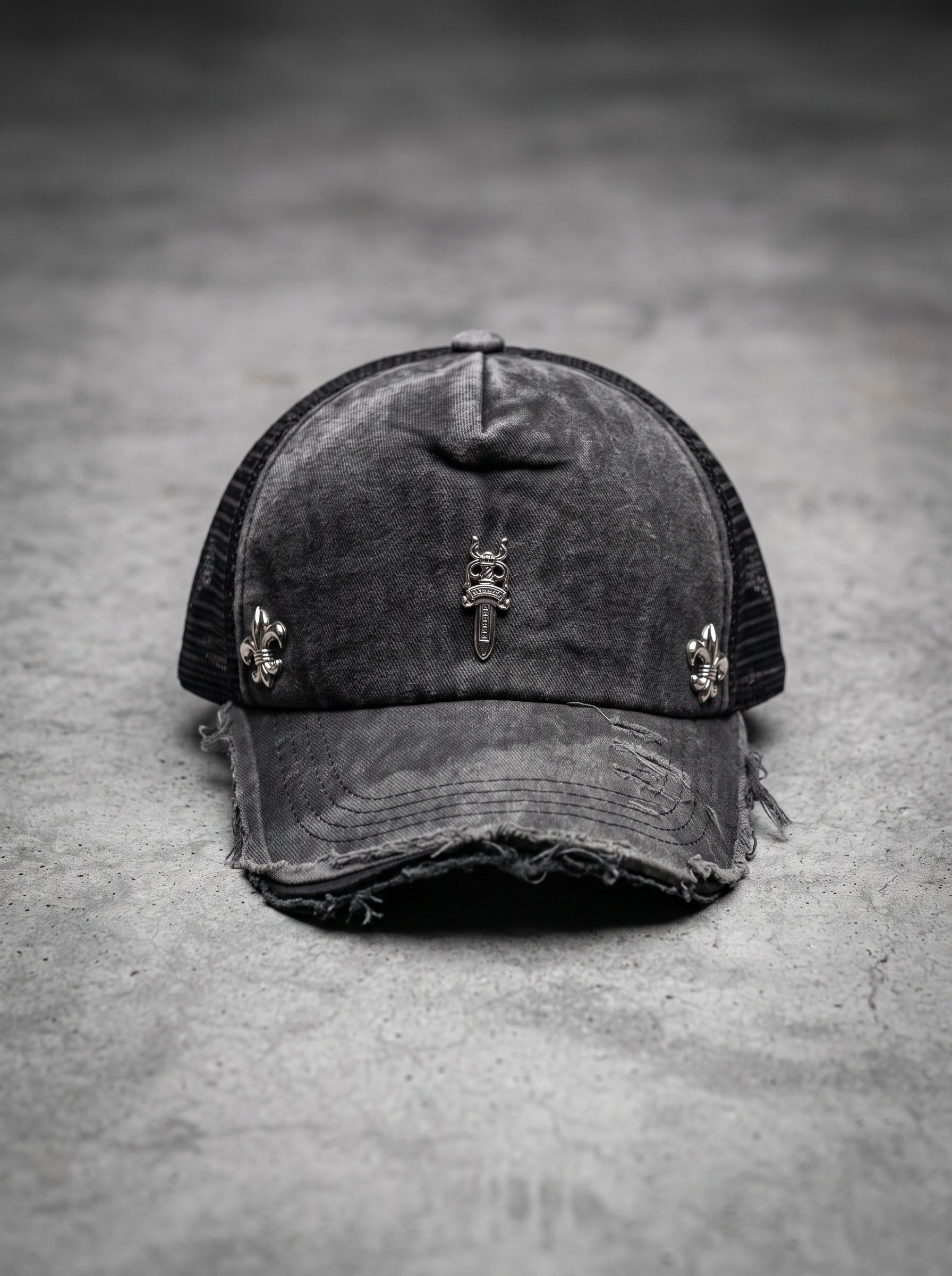 Midnight Crest Trucker Cap