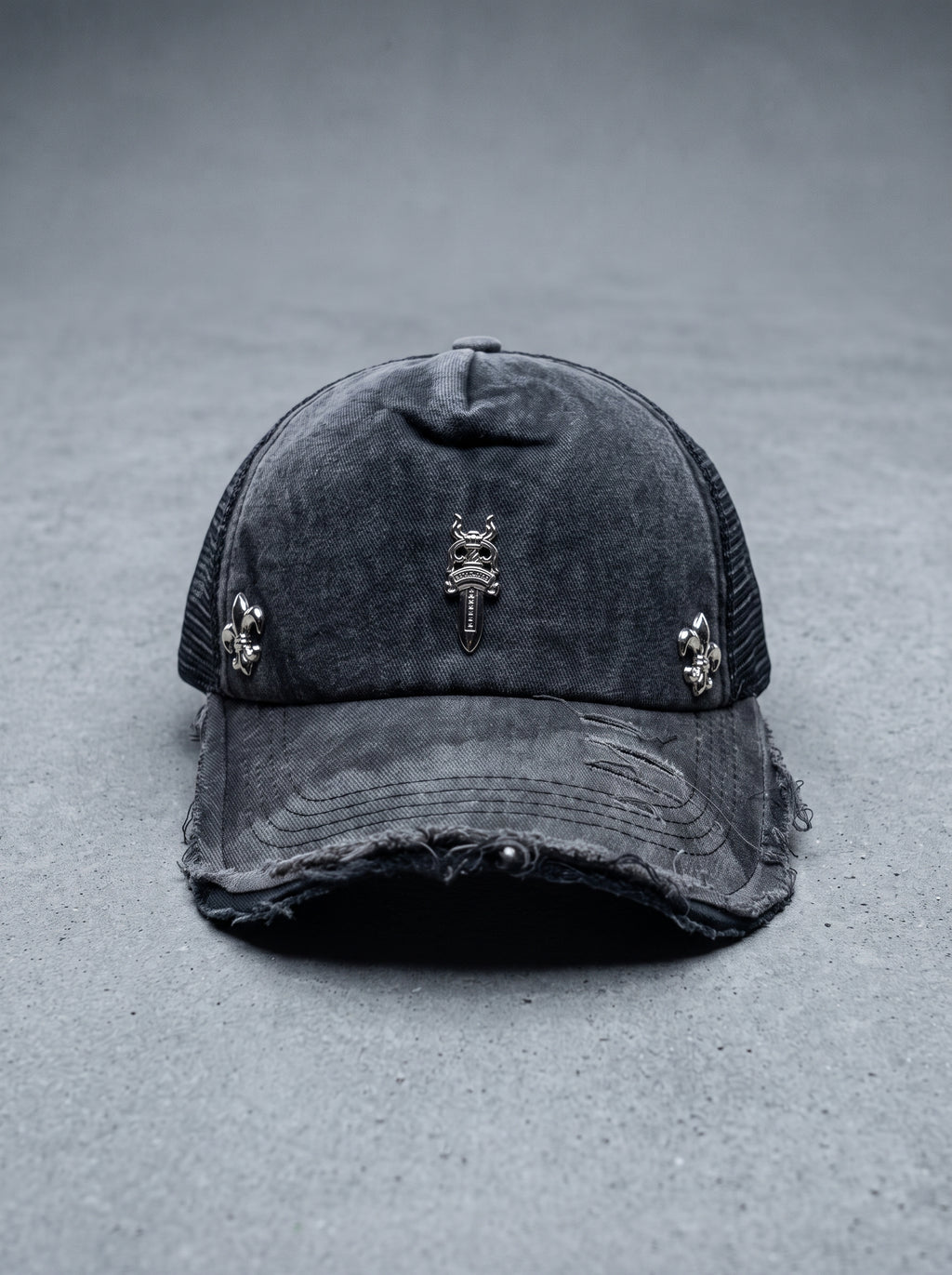 Midnight Crest Trucker Cap