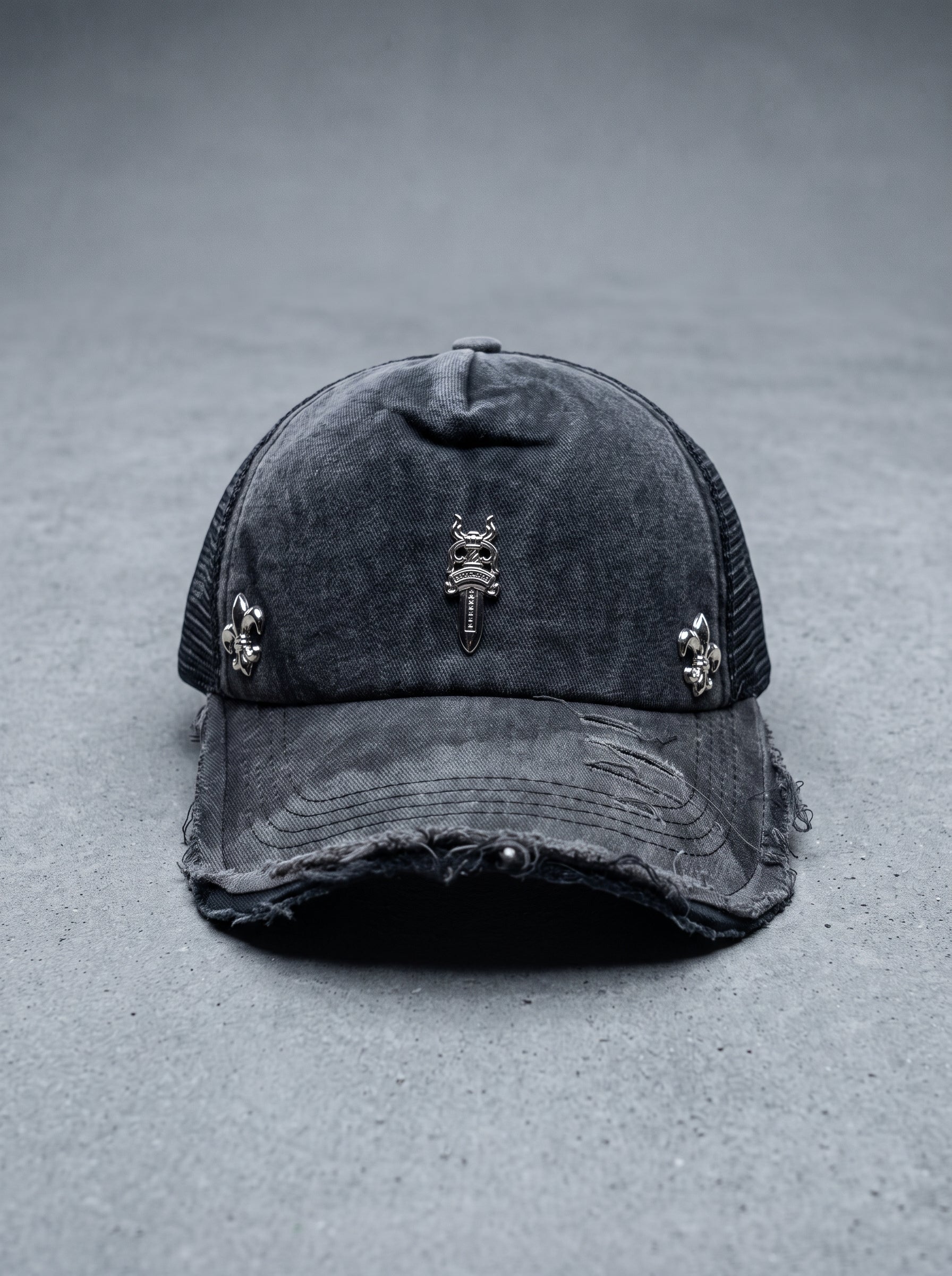 Midnight Crest Trucker Cap