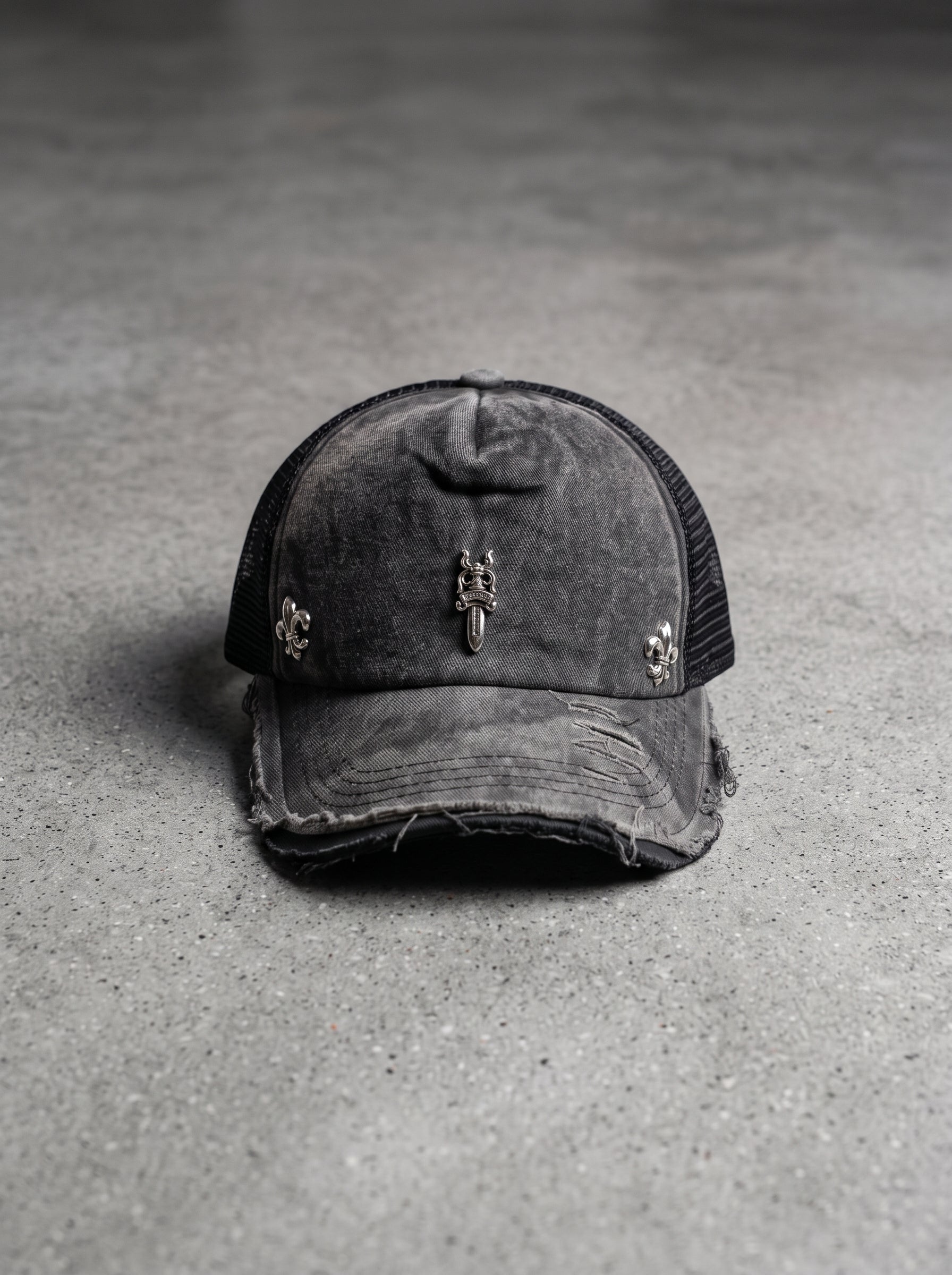 Midnight Crest Trucker Cap