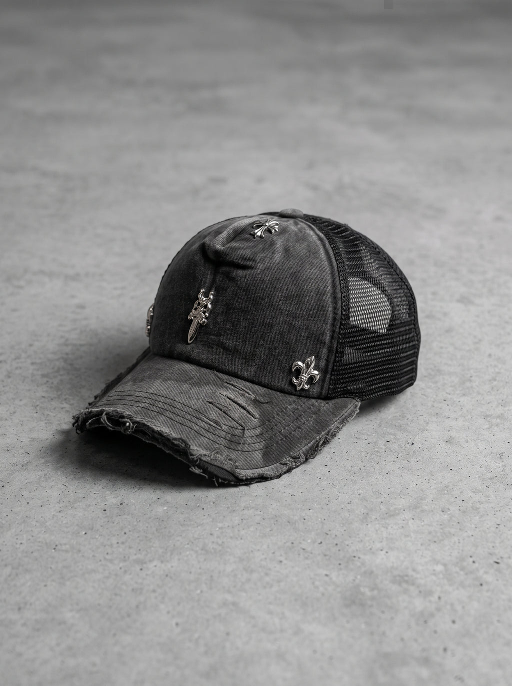 Midnight Crest Trucker Cap