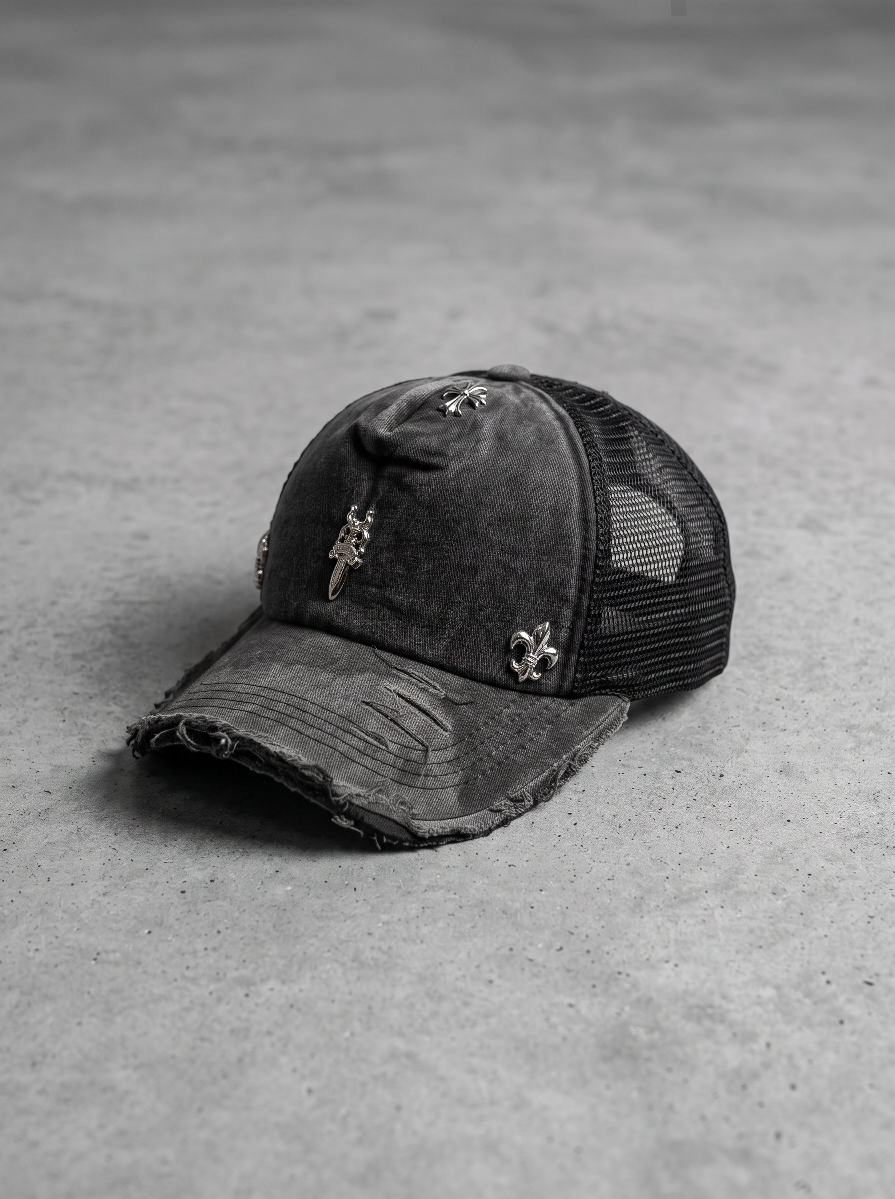 Midnight Crest Trucker Cap