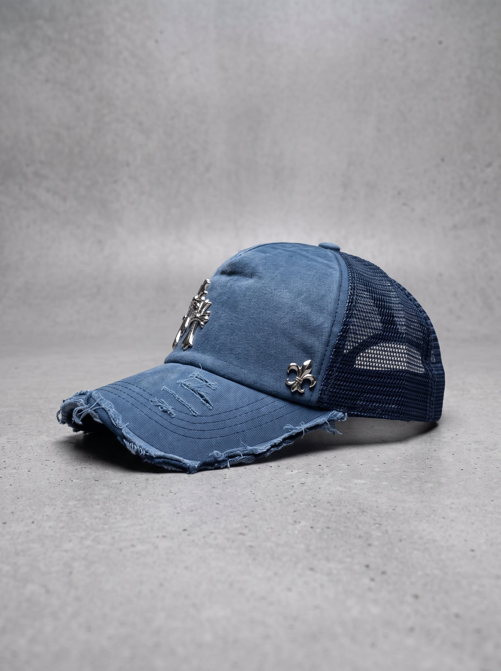 Storm Crest Distressed Trucker Cap
