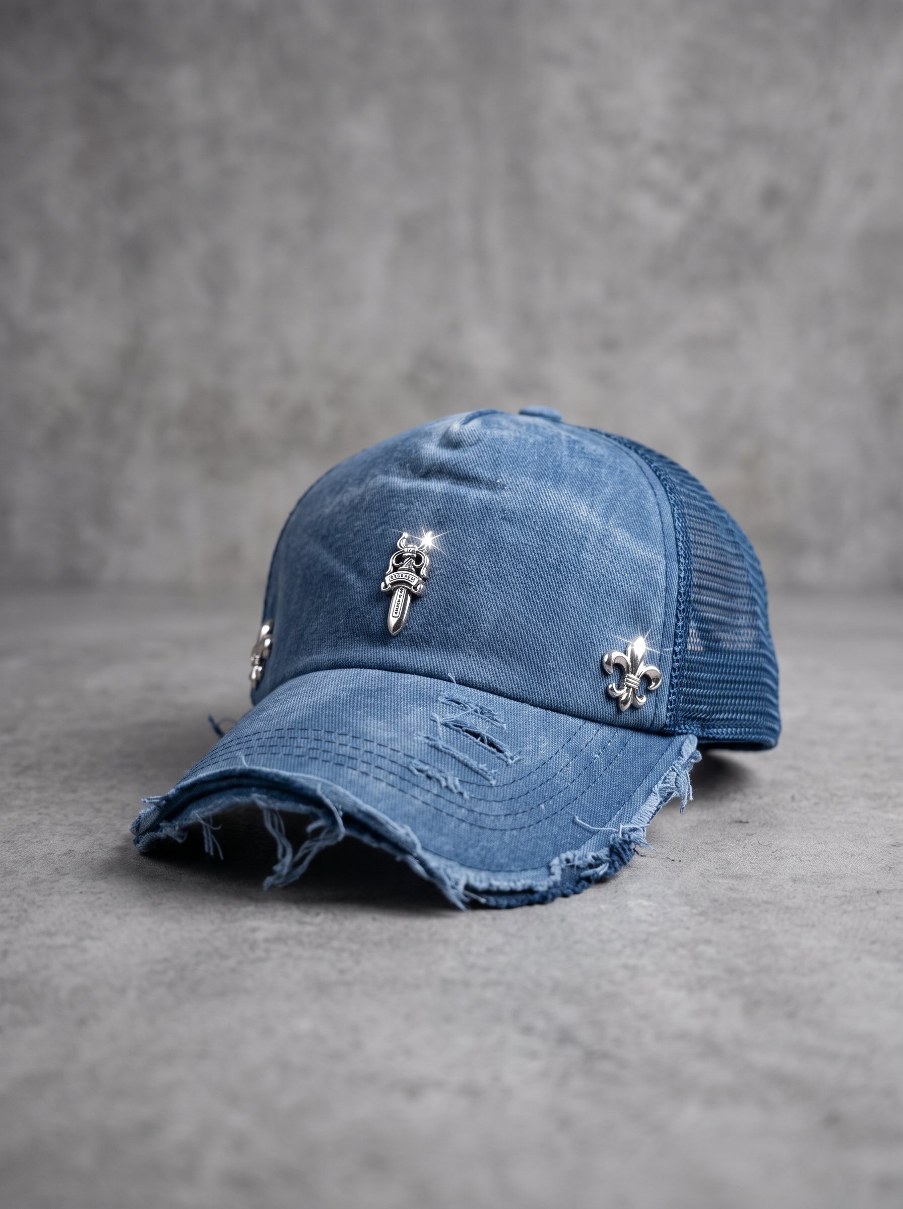 Storm Crest Distressed Trucker Cap