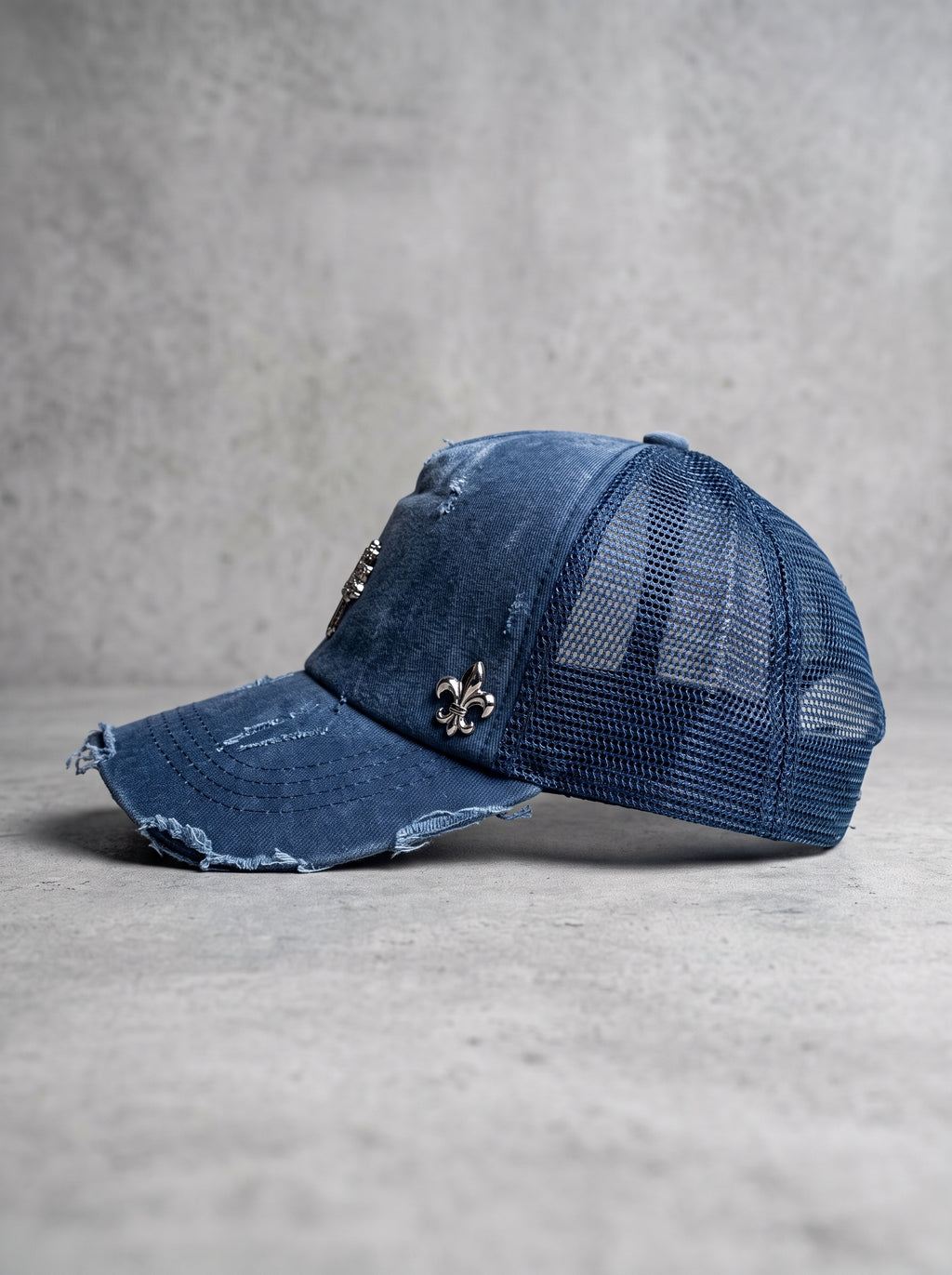 Storm Crest Distressed Trucker Cap
