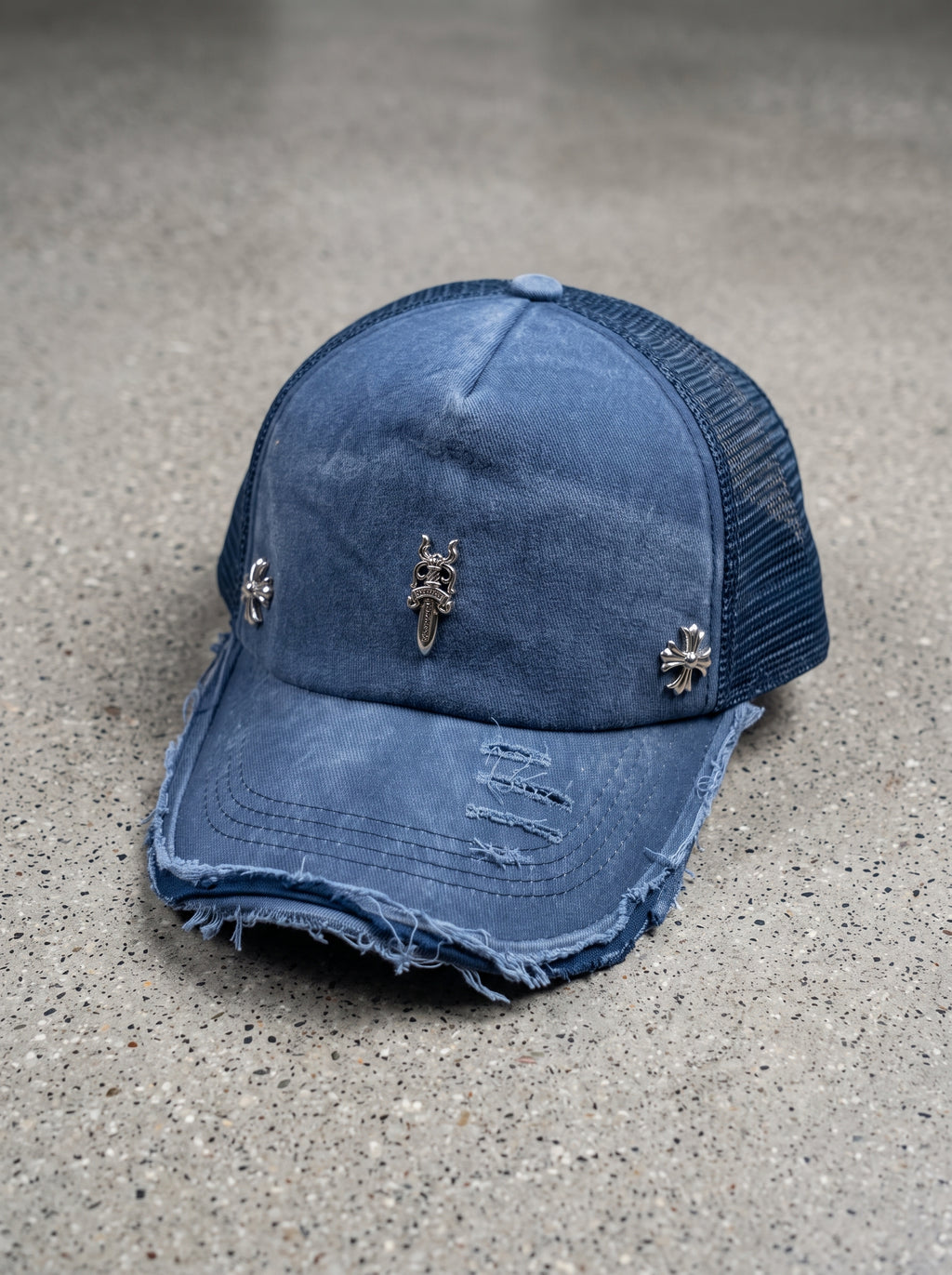Storm Crest Distressed Trucker Cap