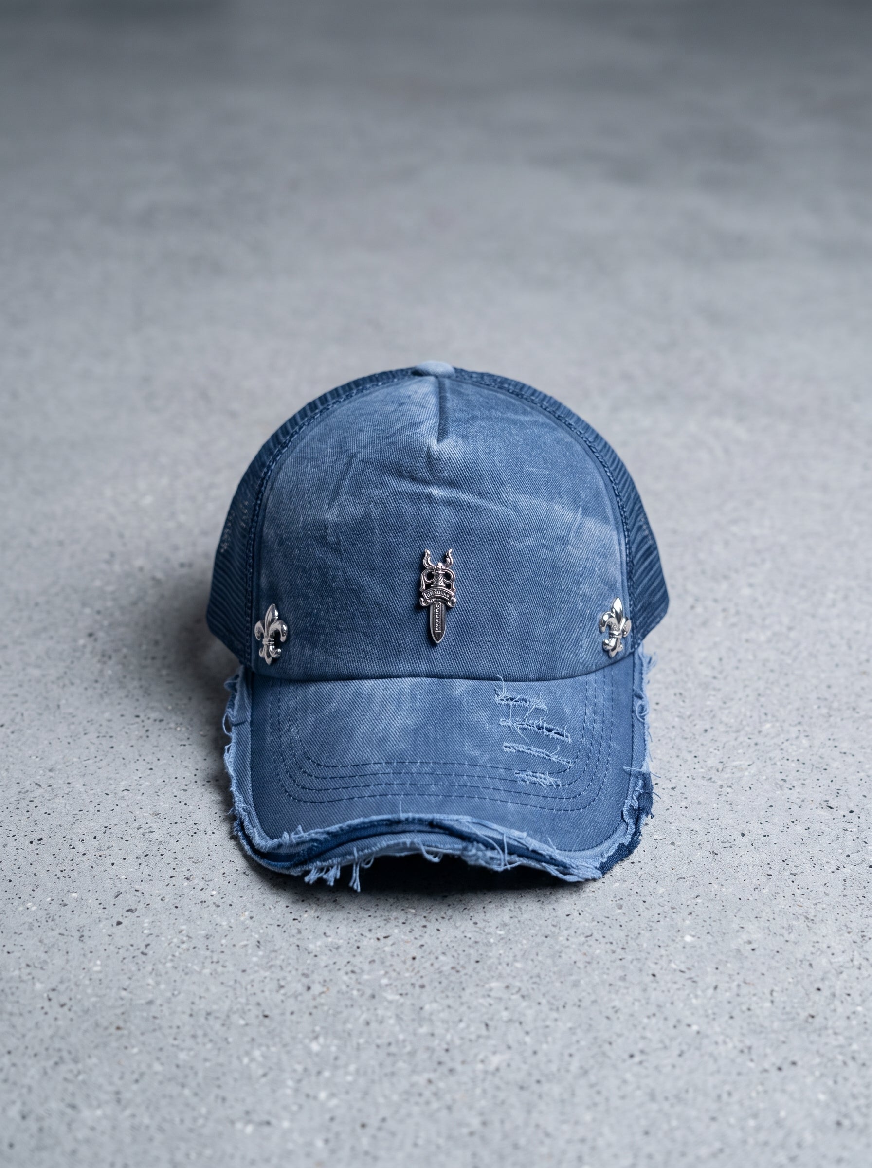 Storm Crest Distressed Trucker Cap