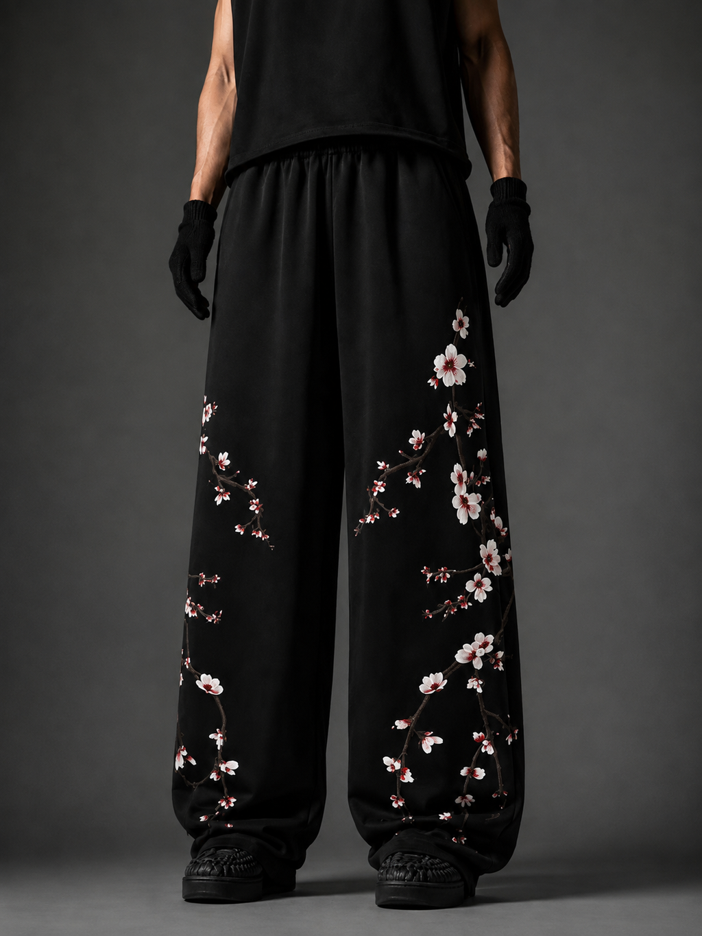 Sakura Drift Baggy Sweatpants