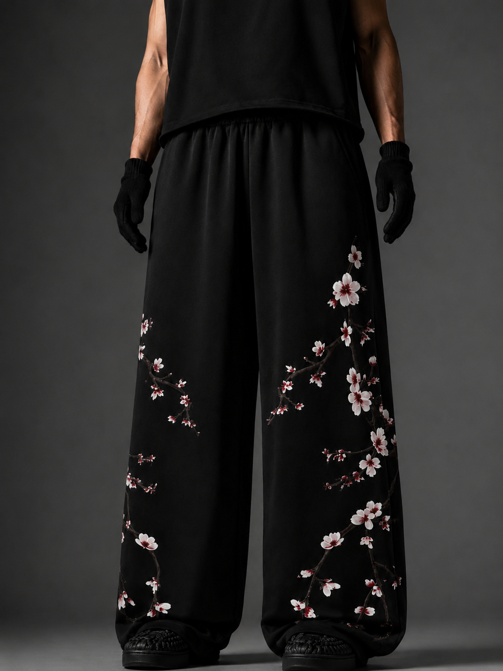 Sakura Drift Baggy Sweatpants