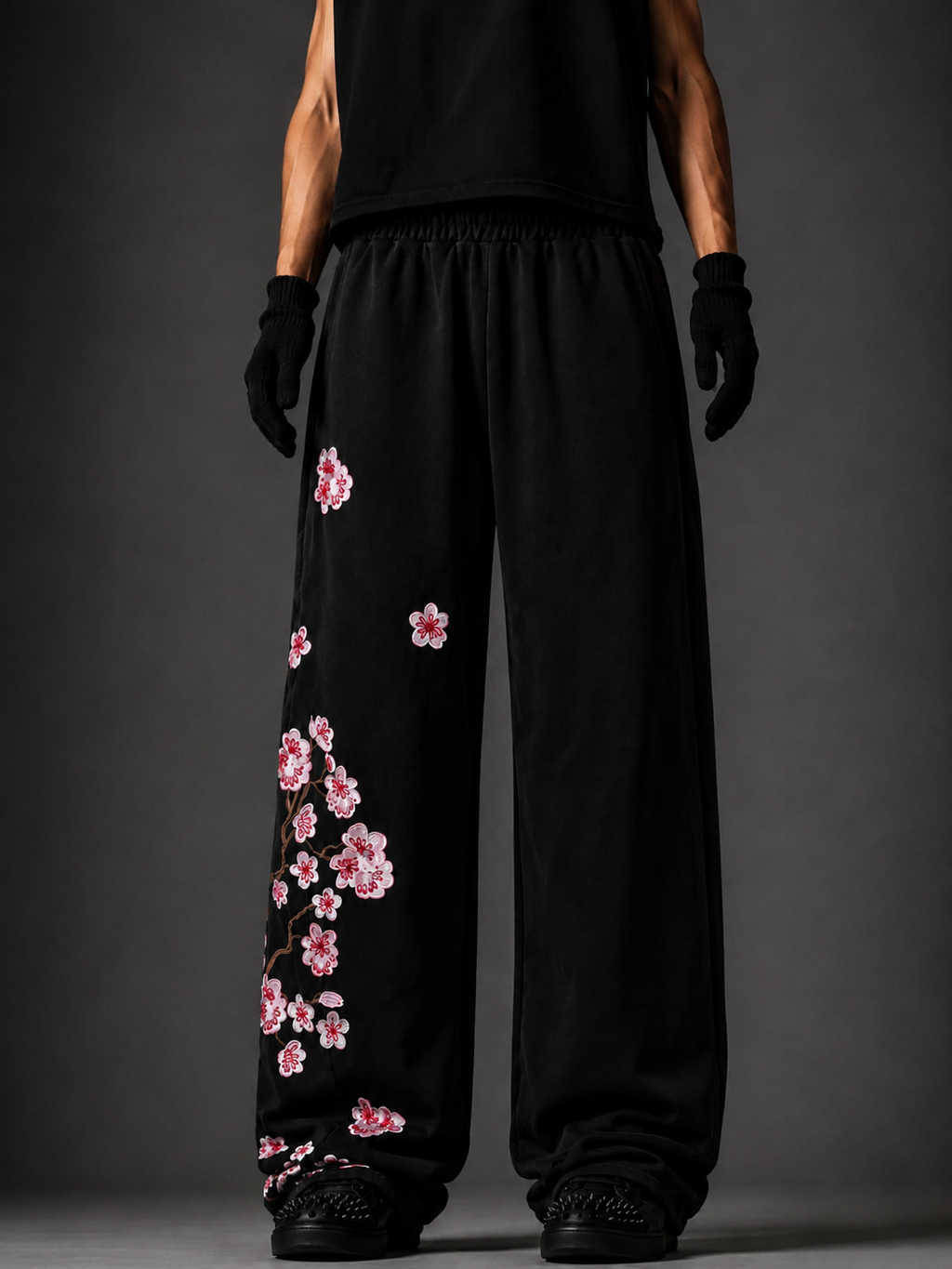 Sakura Cascade Baggy Sweatpants