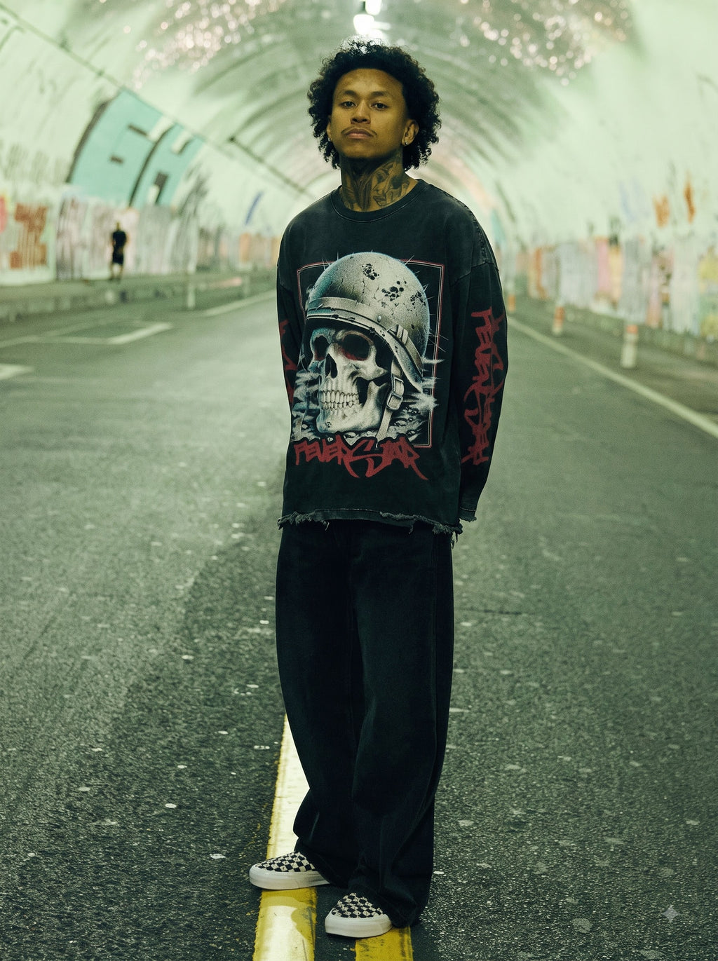 Warborn Skull Oversized Tee