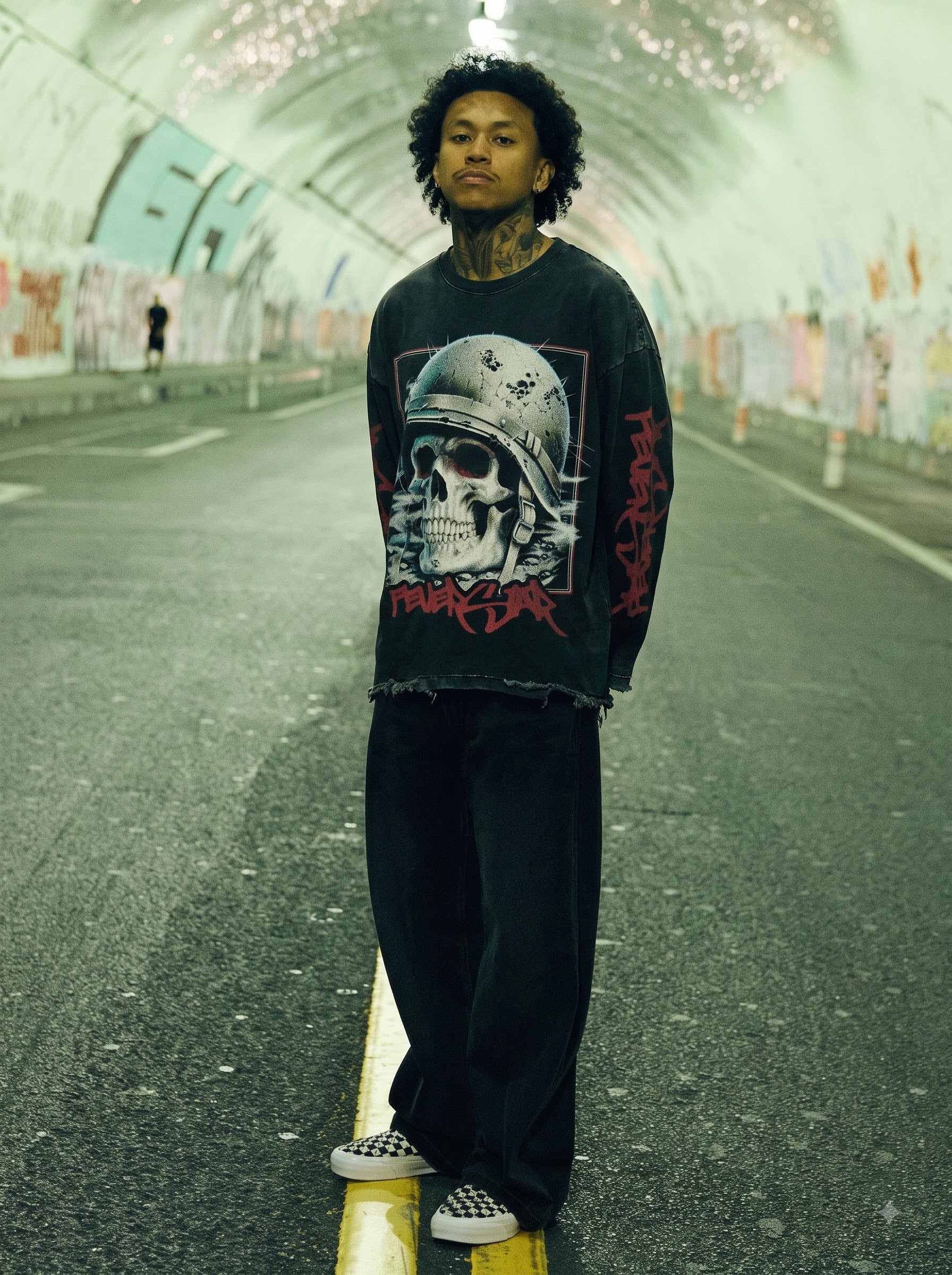 Warborn Skull Oversized Tee