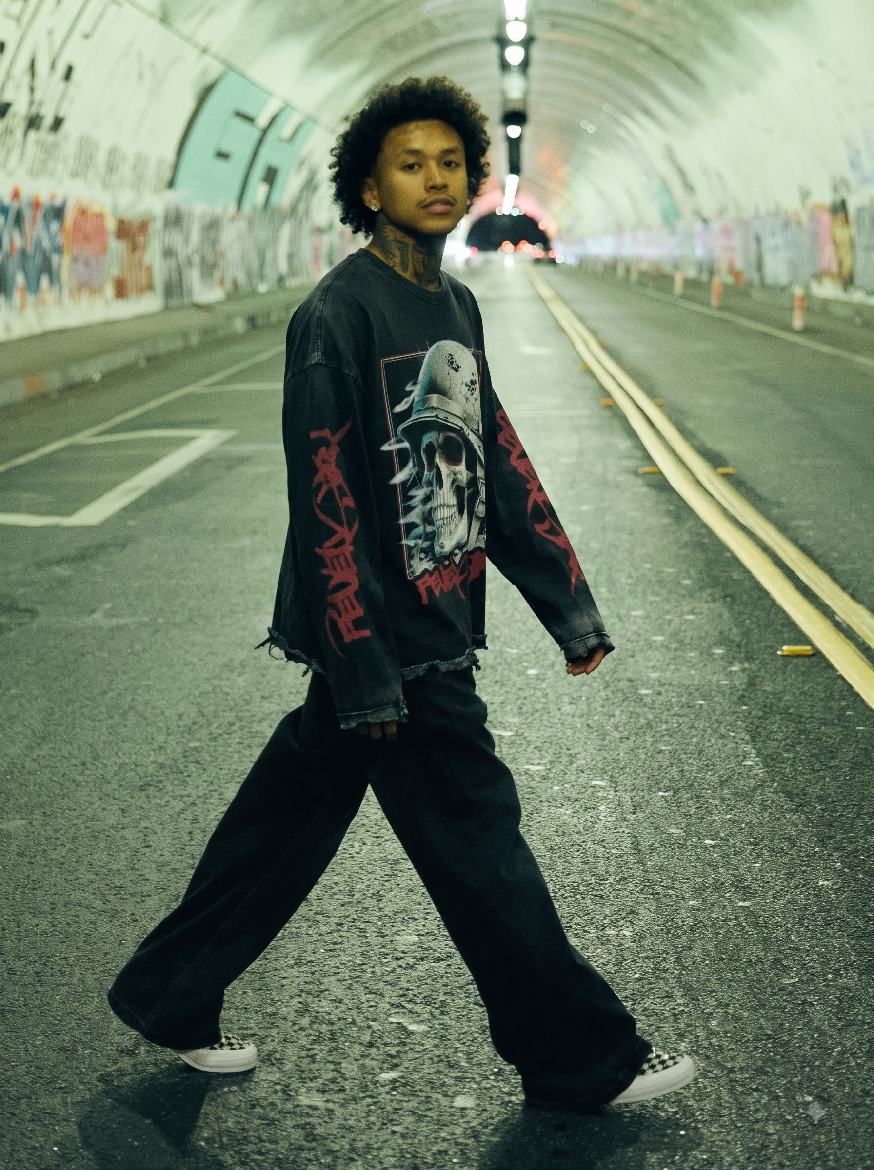 Warborn Skull Oversized Tee
