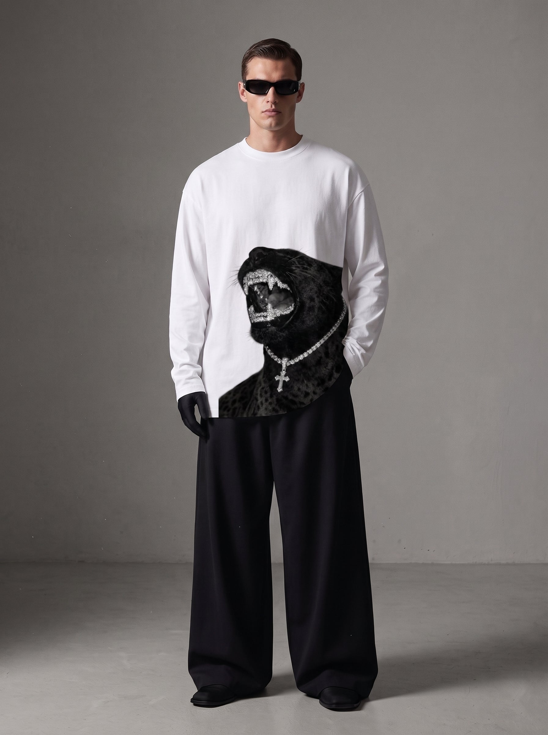 Midnight Oversized Full Sleeve Tee