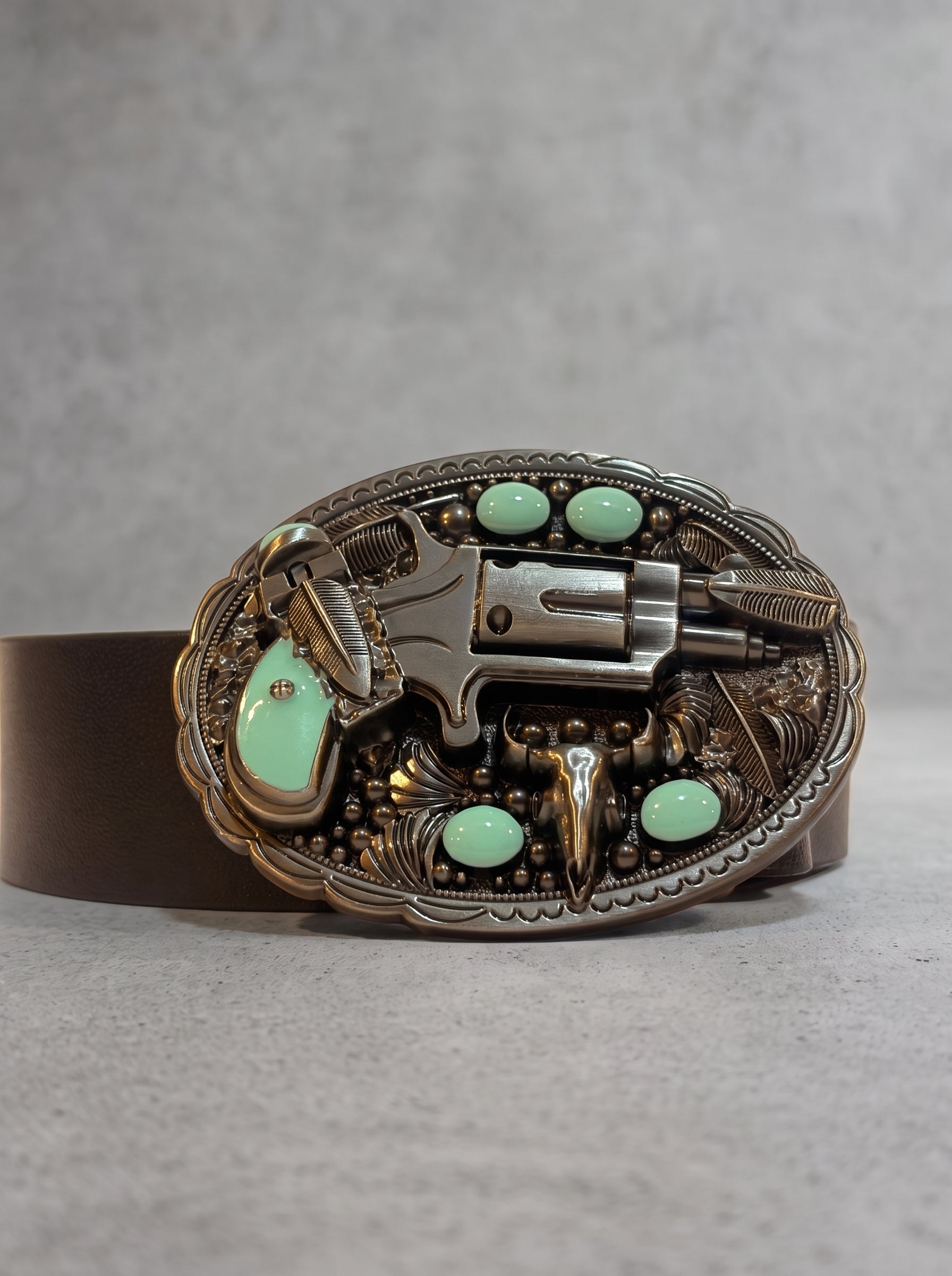 Dominion Revolver Leather Belt