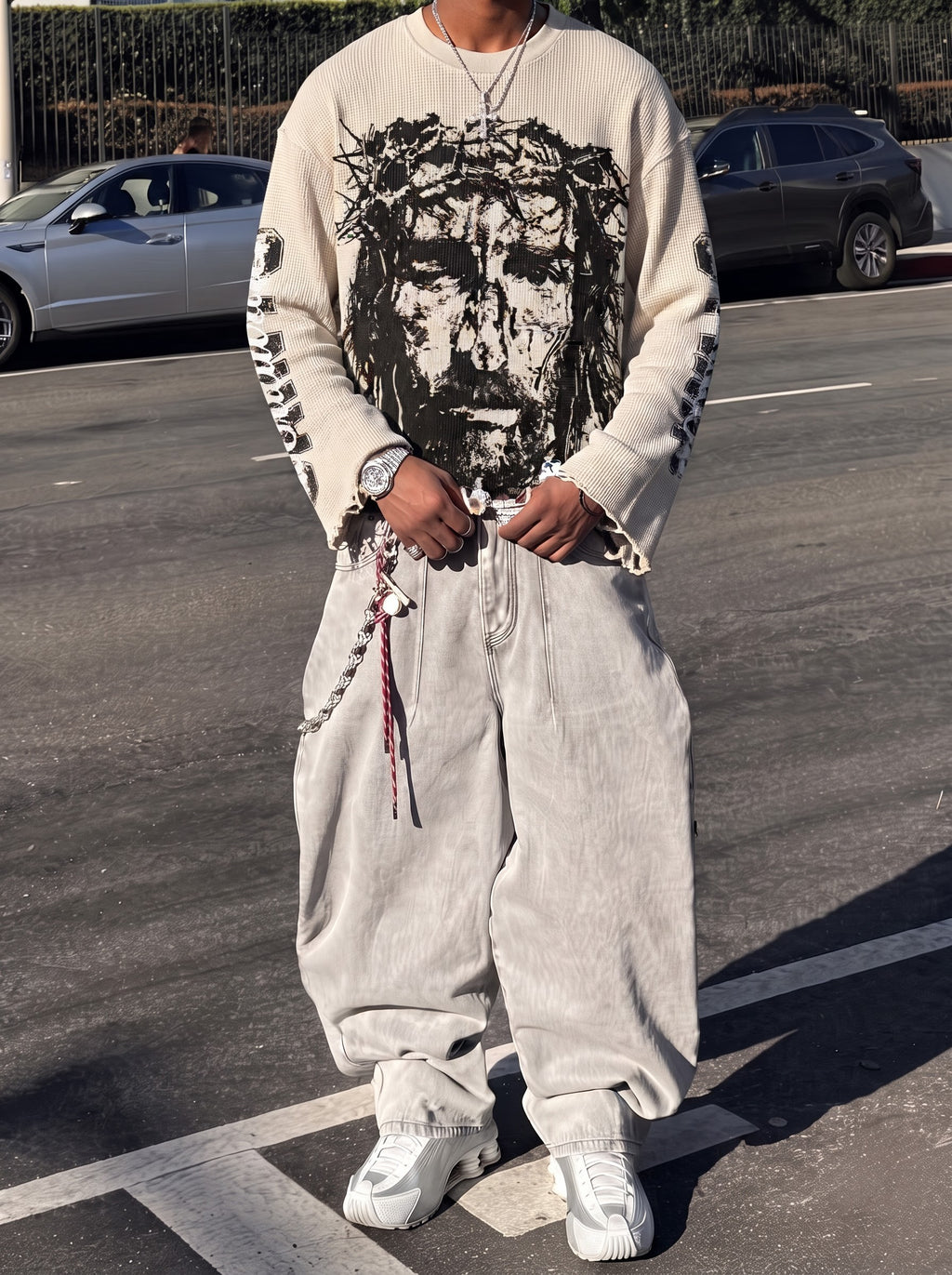 Thorned Saint Waffle Knit