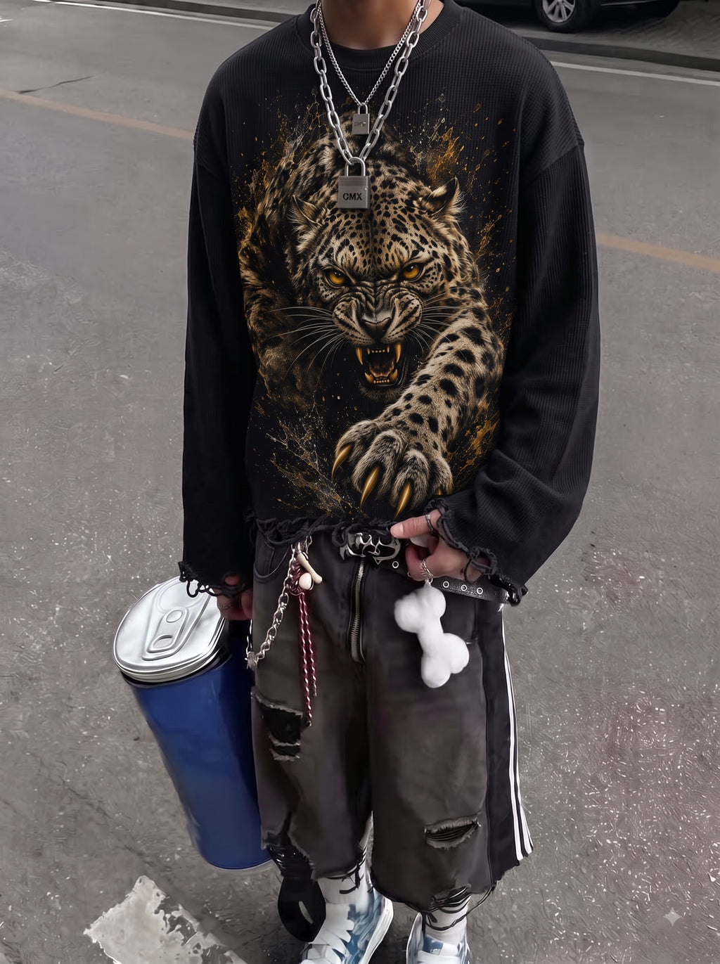Feral Instinct Waffle Tee