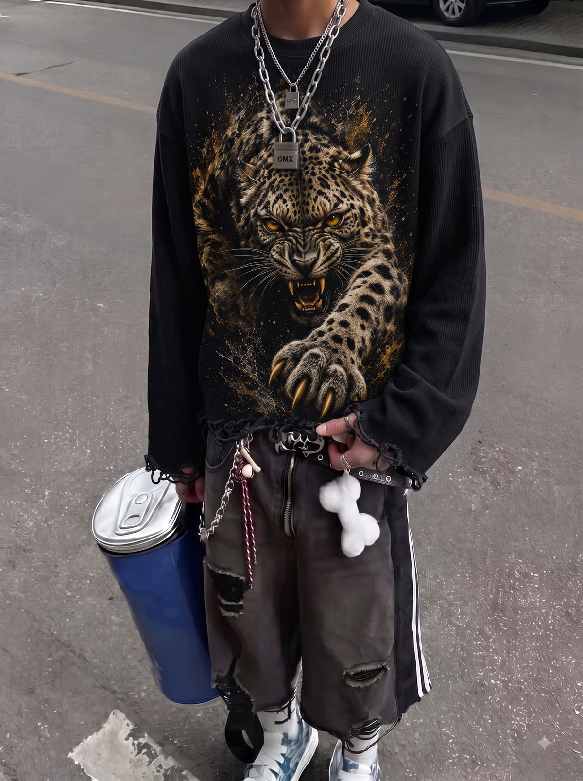 Feral Instinct Waffle Tee