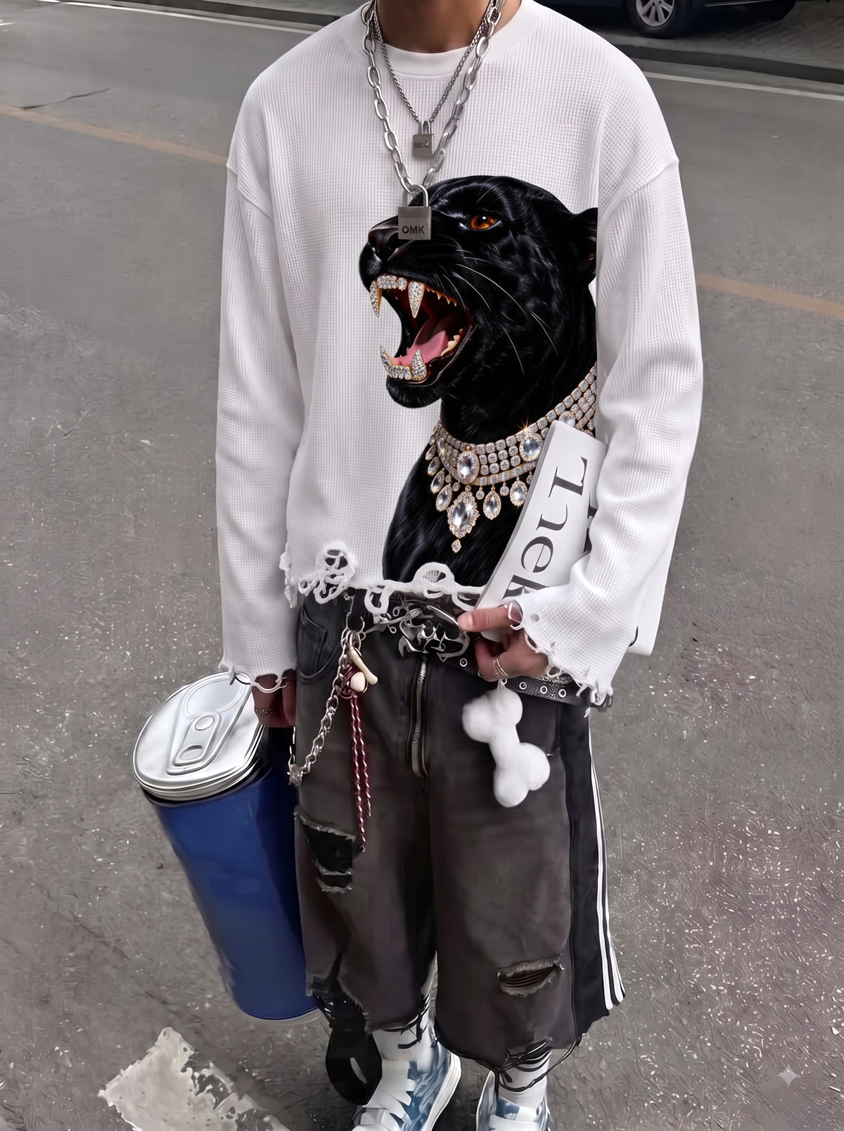 Black Panther Luxe Waffle Tee
