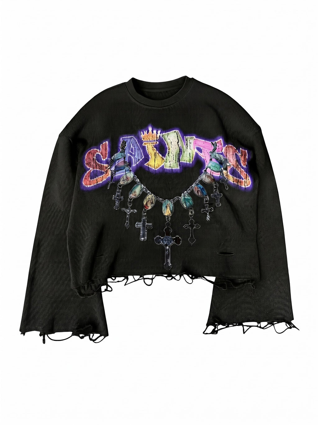 Saints & Sinners Waffle Knit Tee