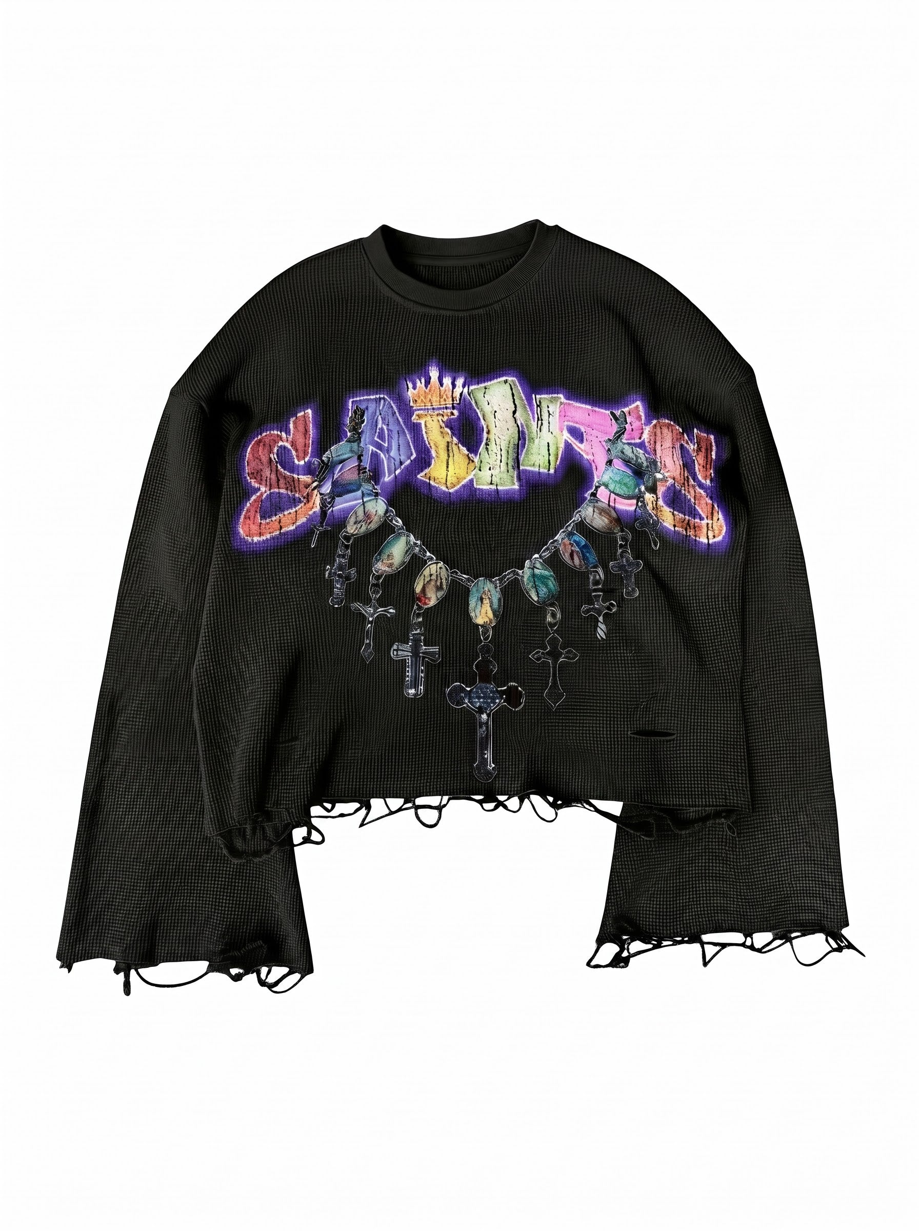 Saints & Sinners Waffle Knit Tee