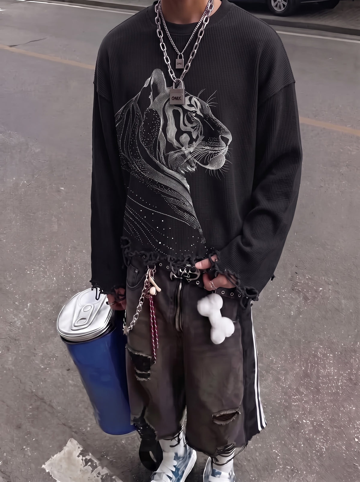 The Phantom Tiger Waffle Long Sleeve