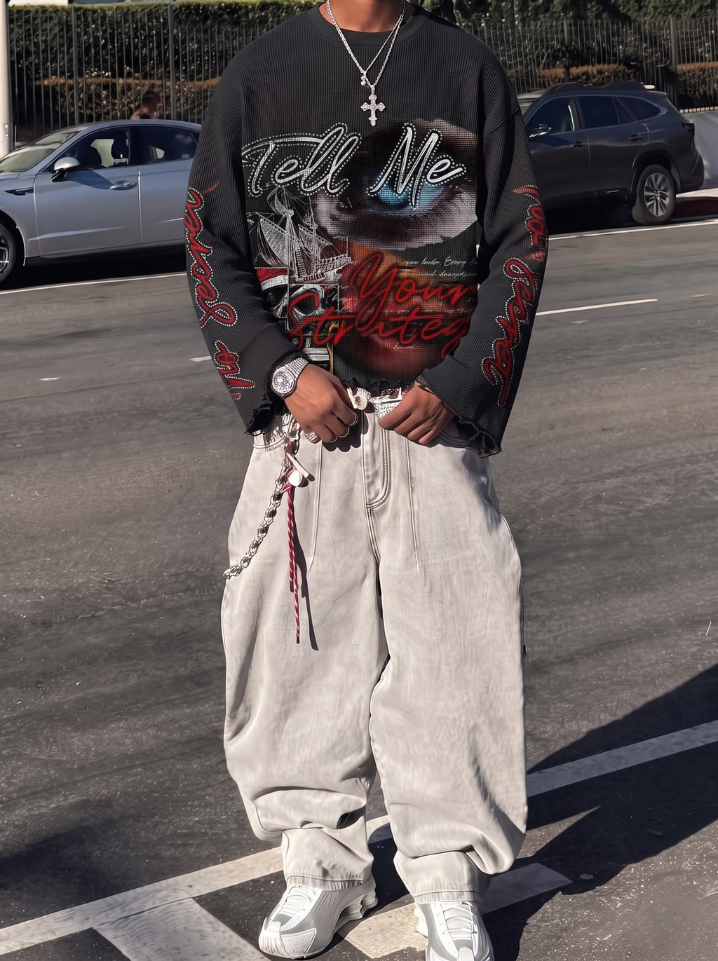 Velvet Prophecy Waffle Knit Tee