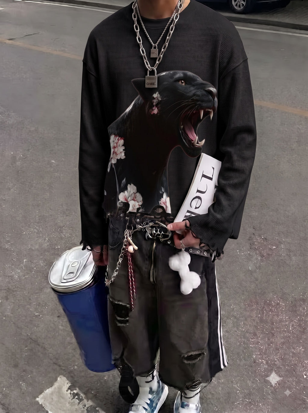 Dark Bloom Waffle Tee