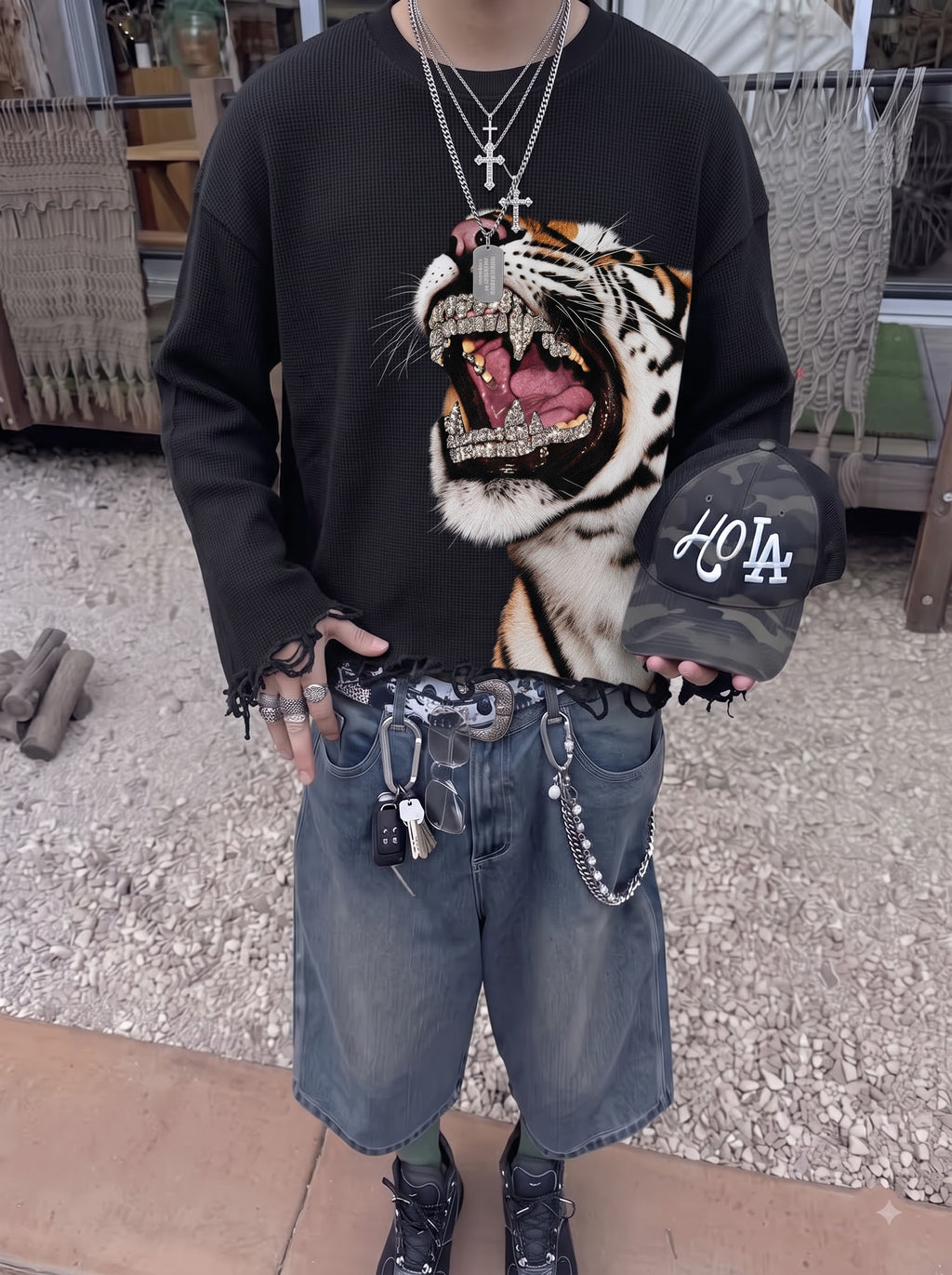 Savage Luxe Waffle Tee