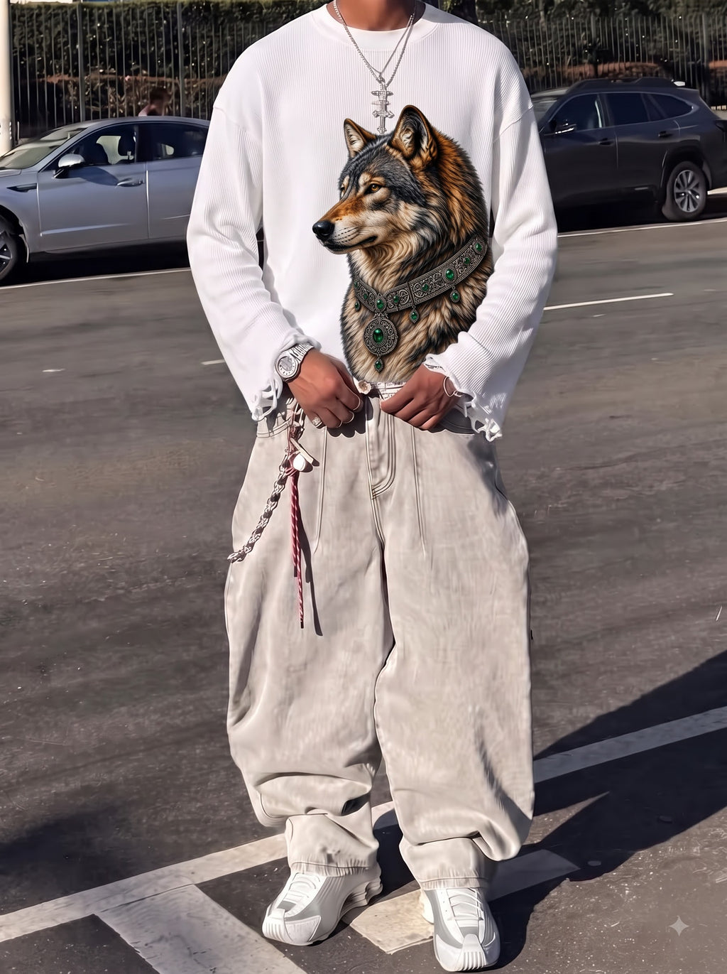 Wolfbound Waffle Tee