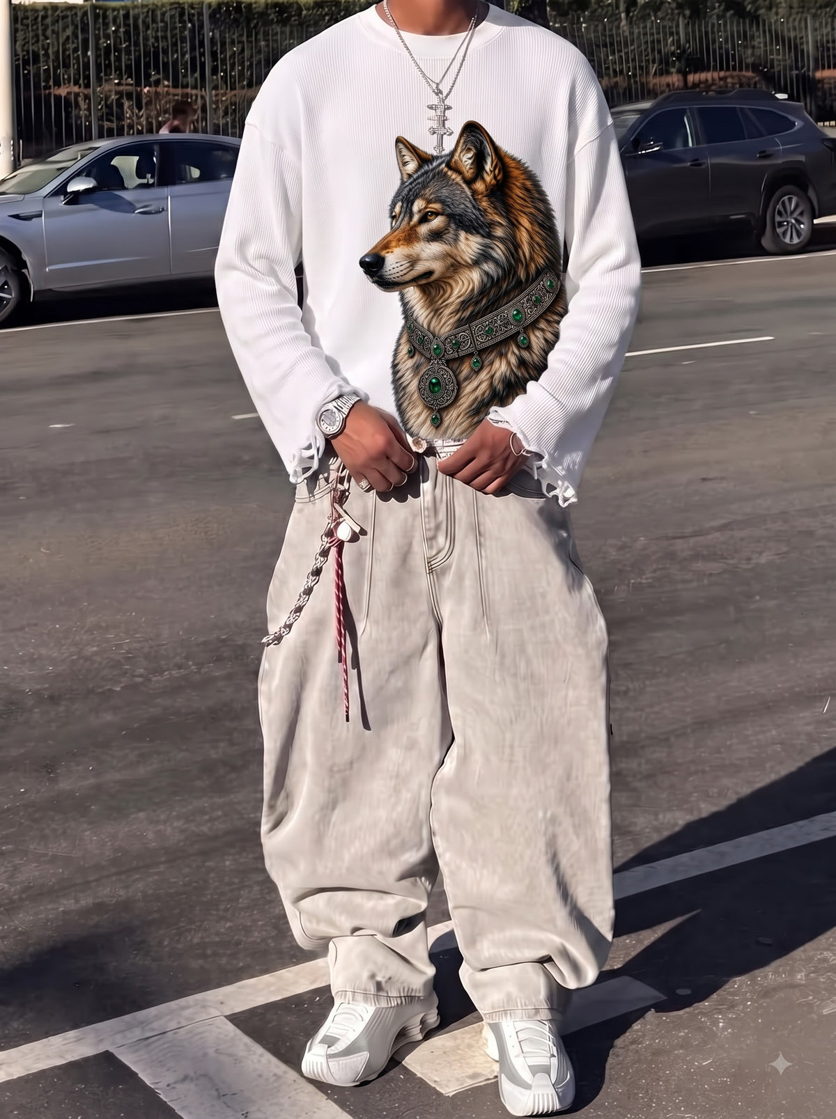Wolfbound Waffle Tee