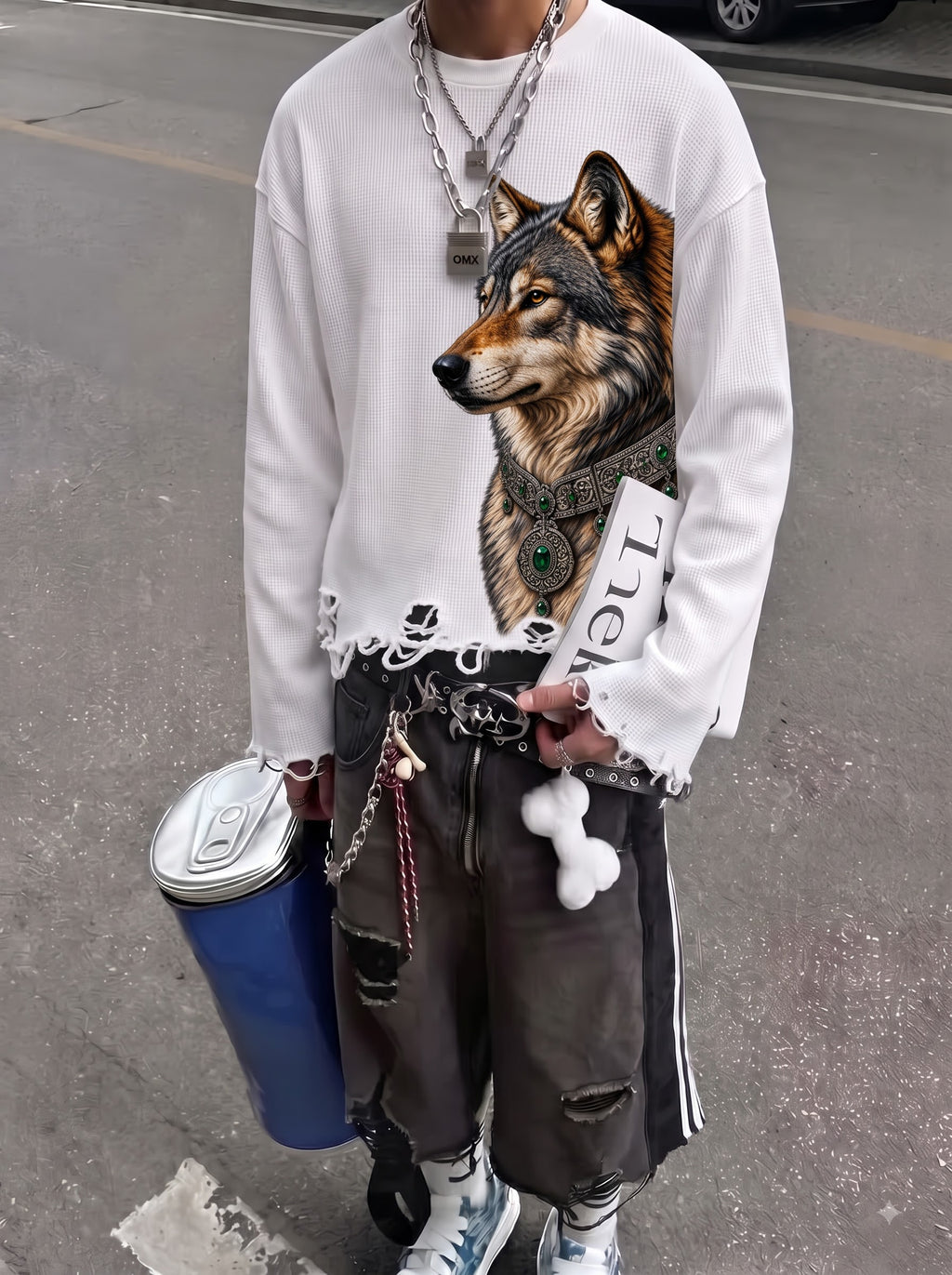 Wolfbound Waffle Tee
