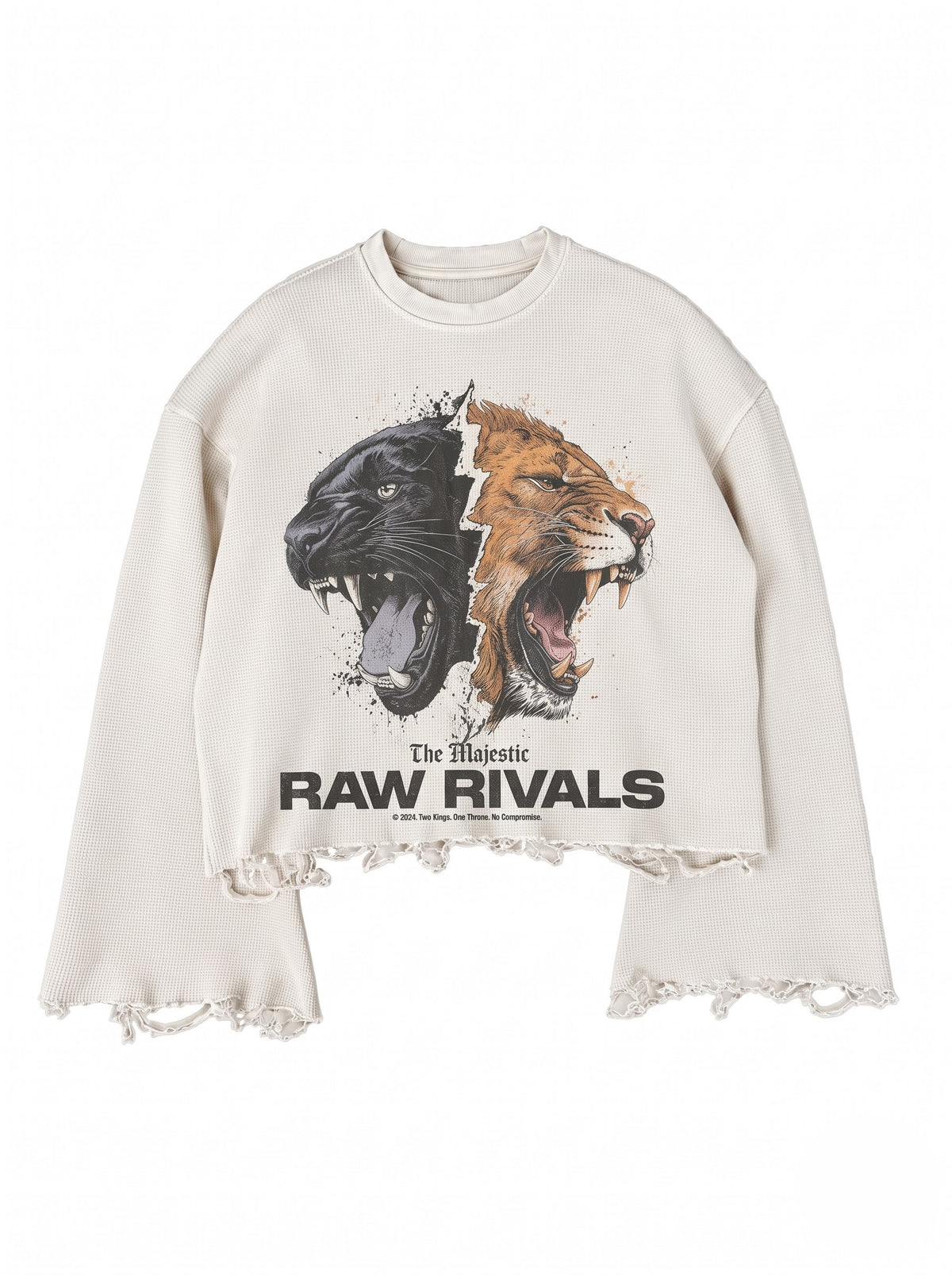 Raw Rivals Distressed Waffle Tee