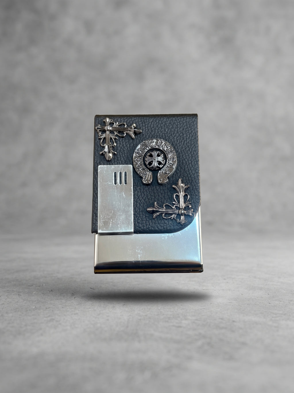 Noir Crest Cigarette Case