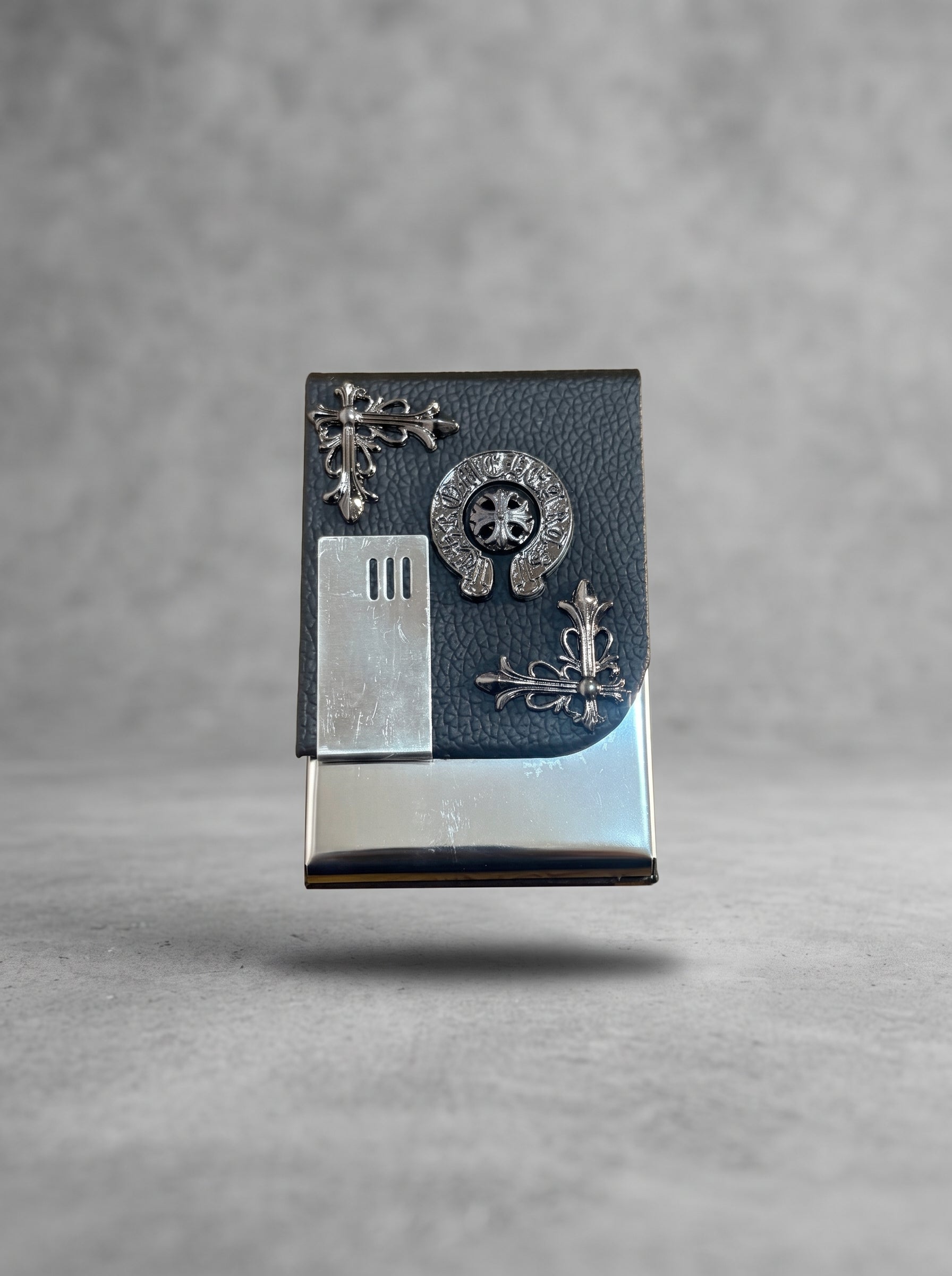 Noir Crest Cigarette Case