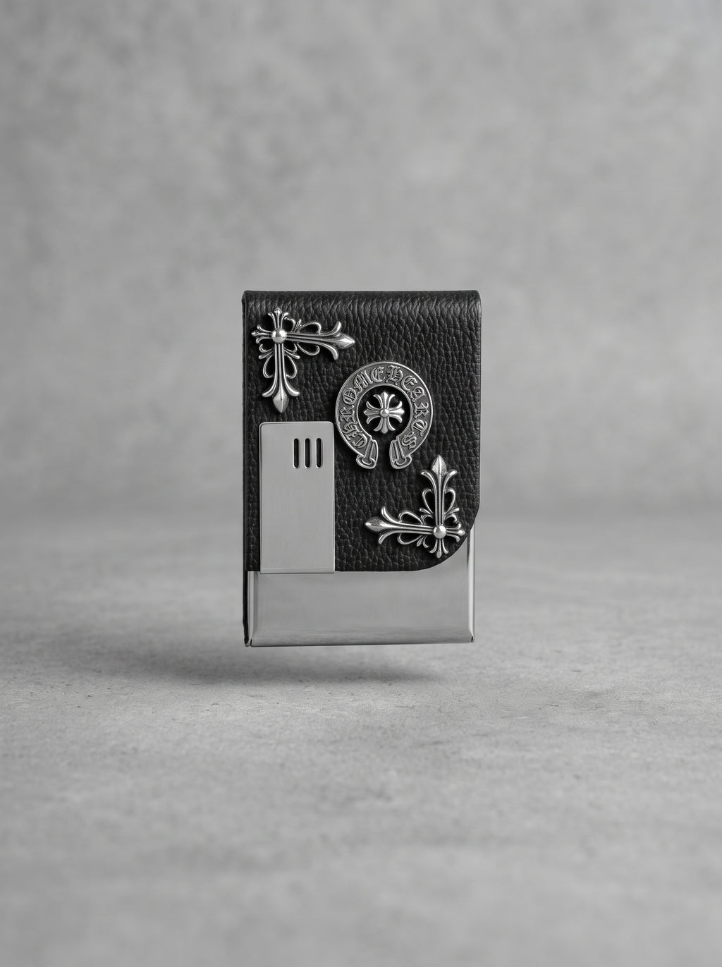 Noir Crest Cigarette Case