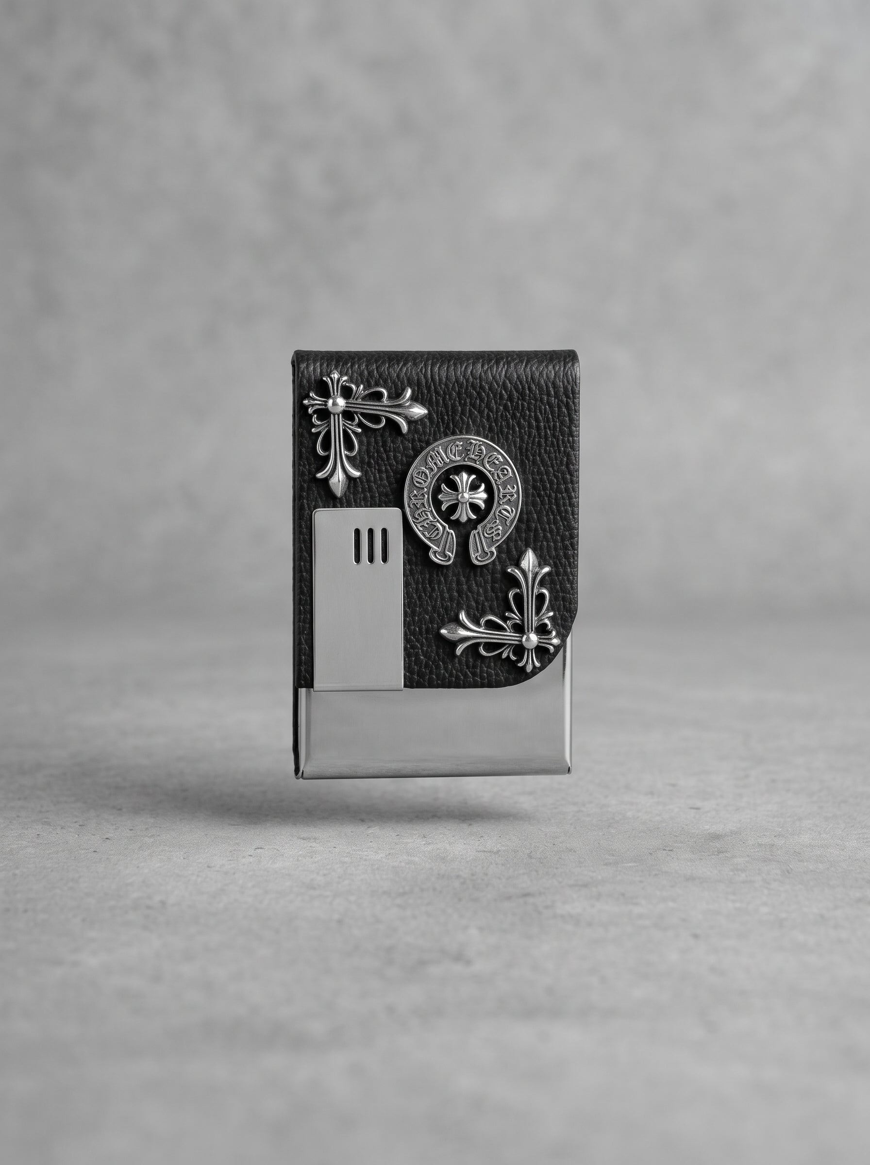 Noir Crest Cigarette Case
