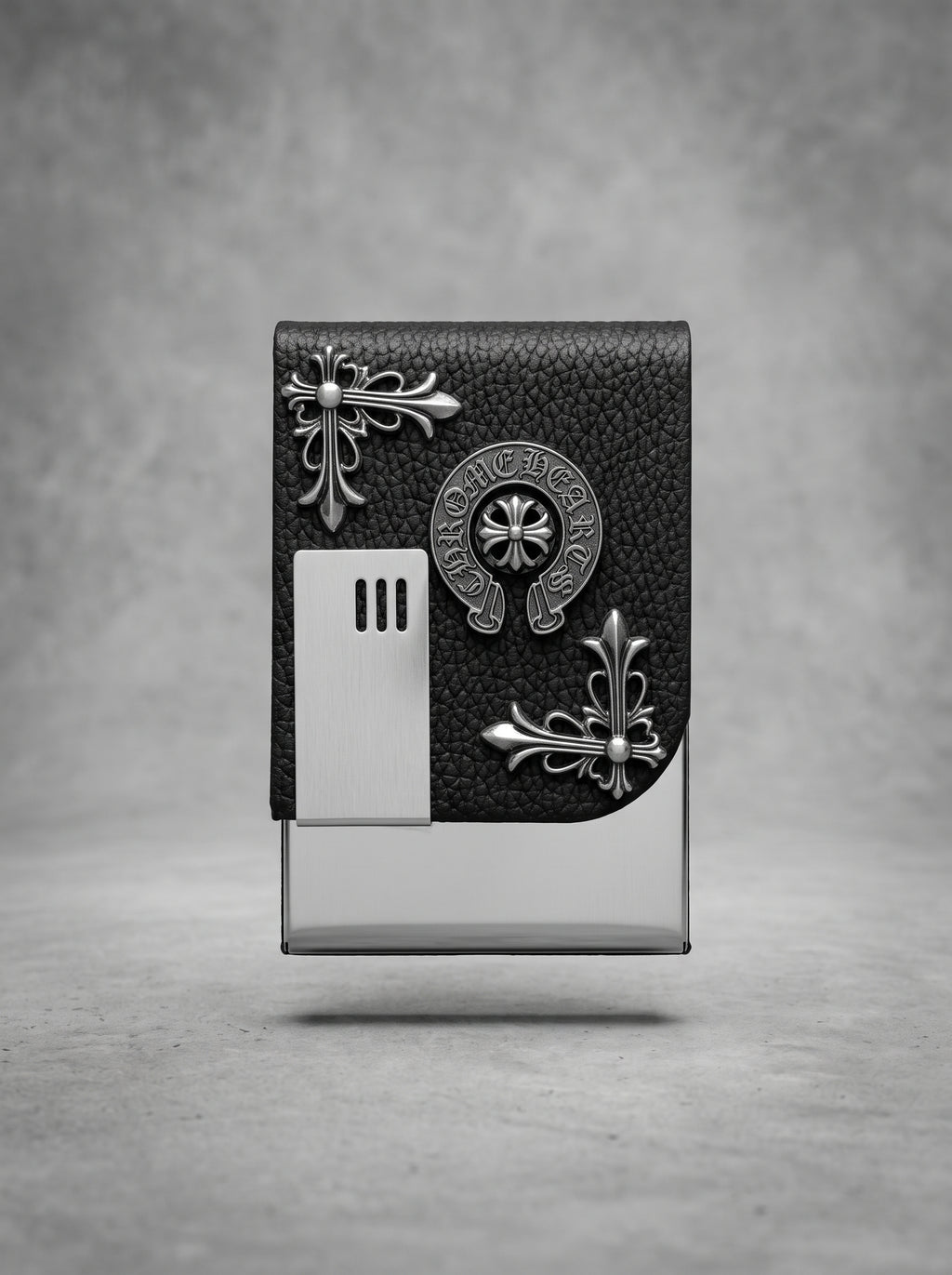 Noir Crest Cigarette Case