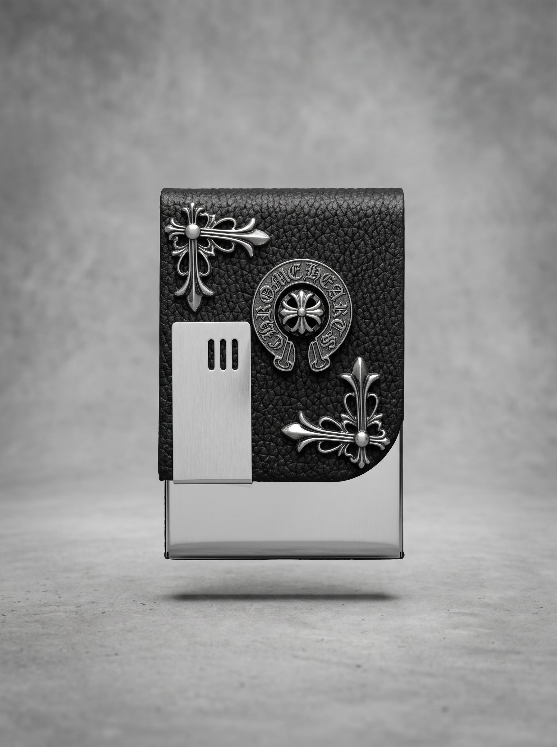 Noir Crest Cigarette Case
