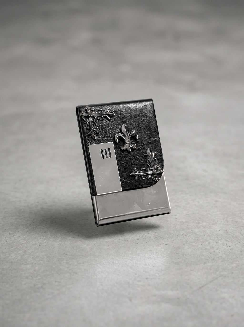 Noir Crest Cigarette Case