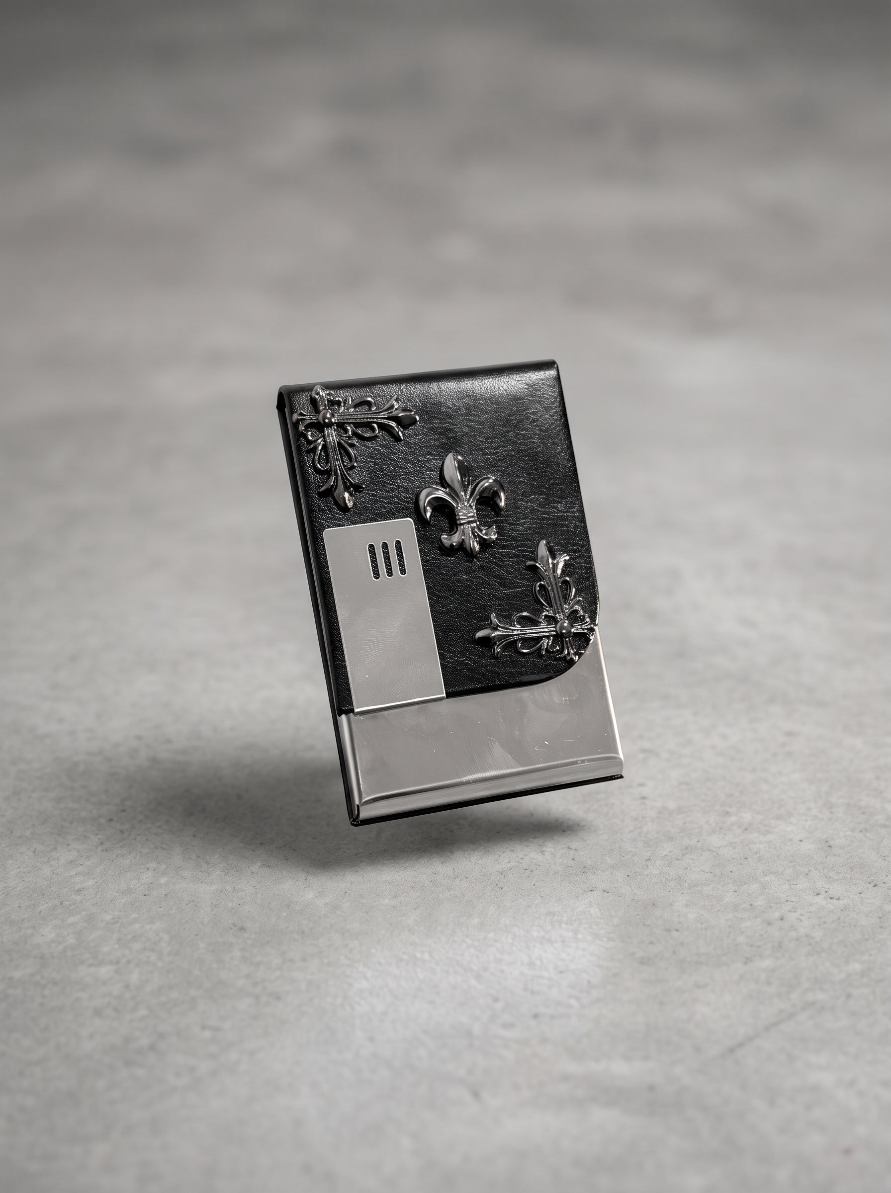 Noir Crest Cigarette Case