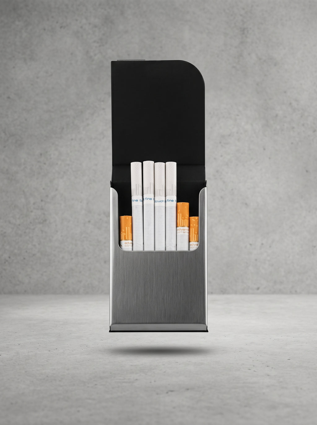 Noir Crest Cigarette Case