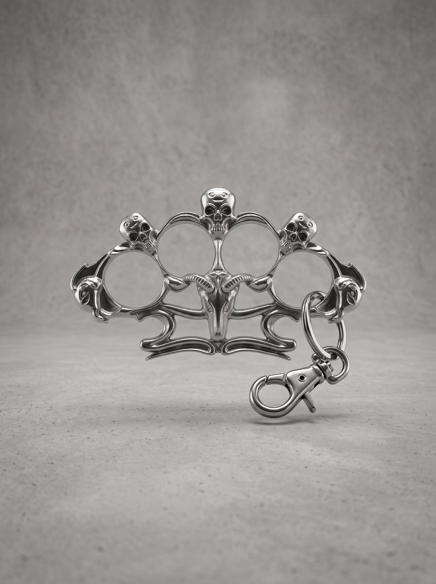 Skull Reaper Knuckle Keychain