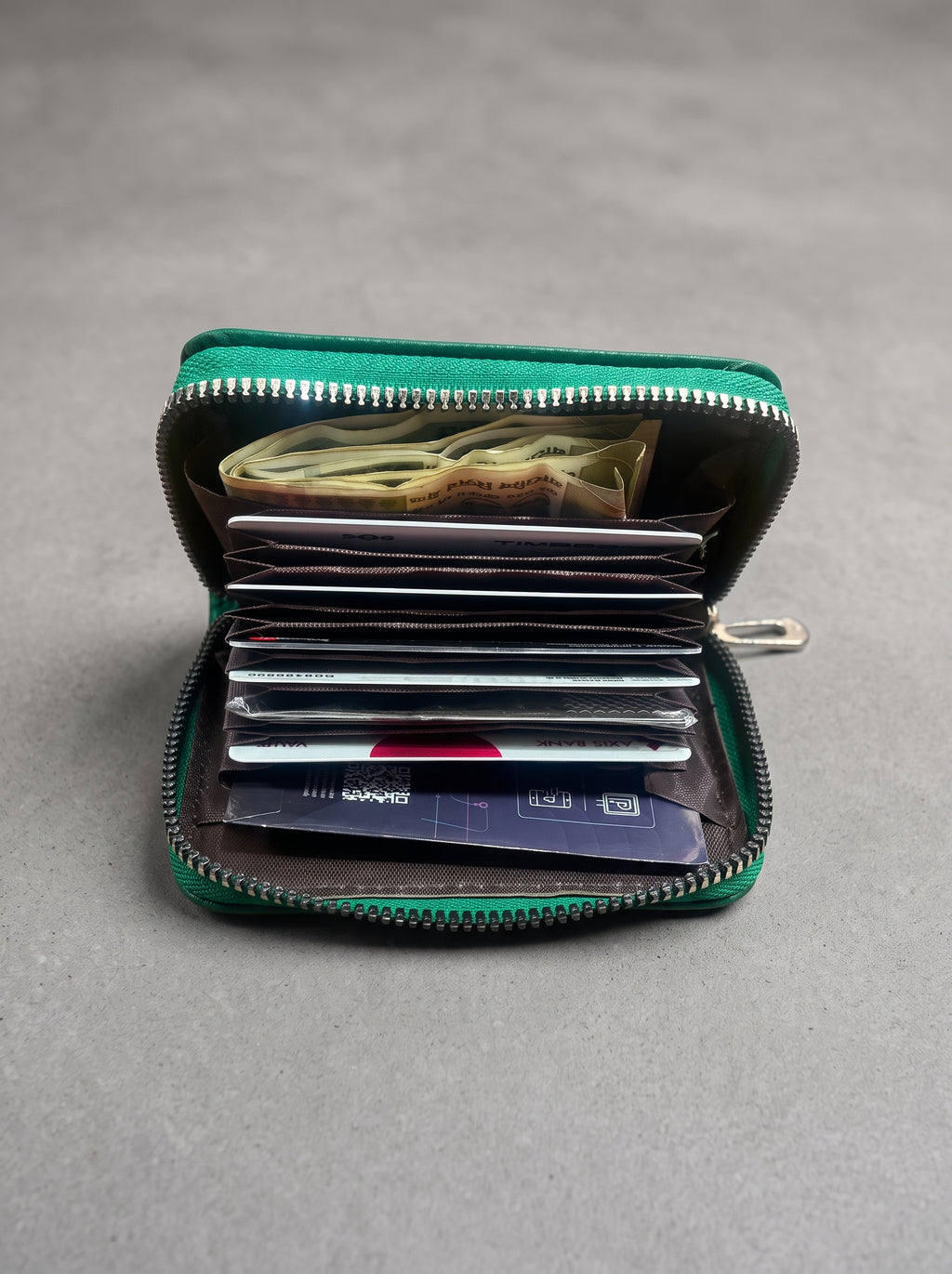 Emerald Gothic Zip Wallet
