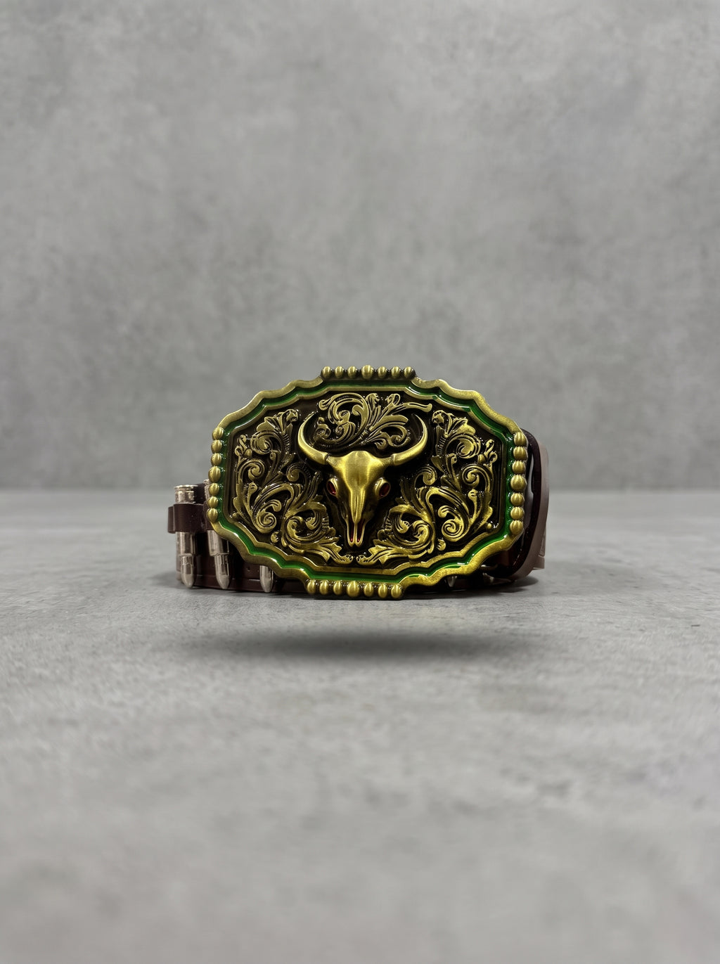 Frontier Bull Buckle Belt